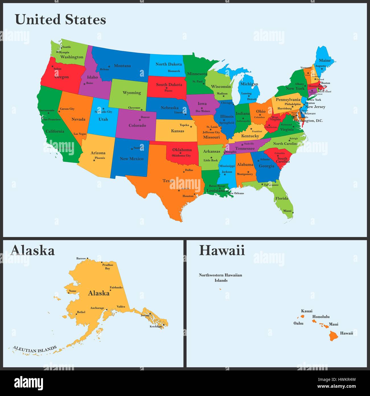 Map Of Usa Without Alaska And Hawaii