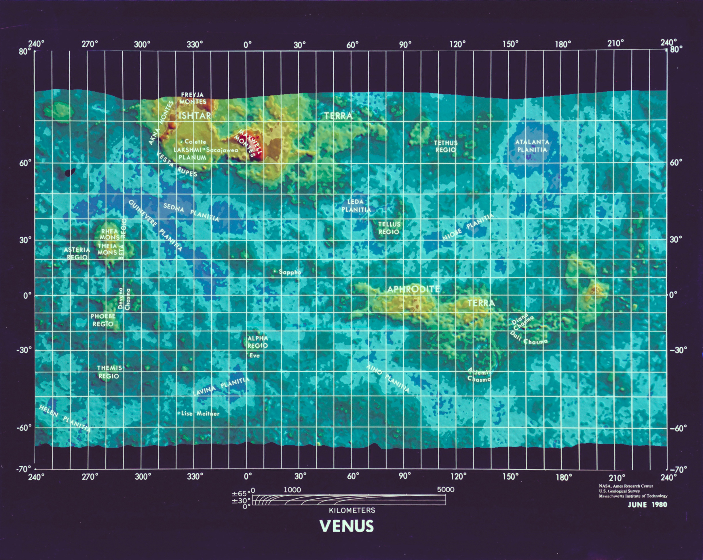 Map Of Venus