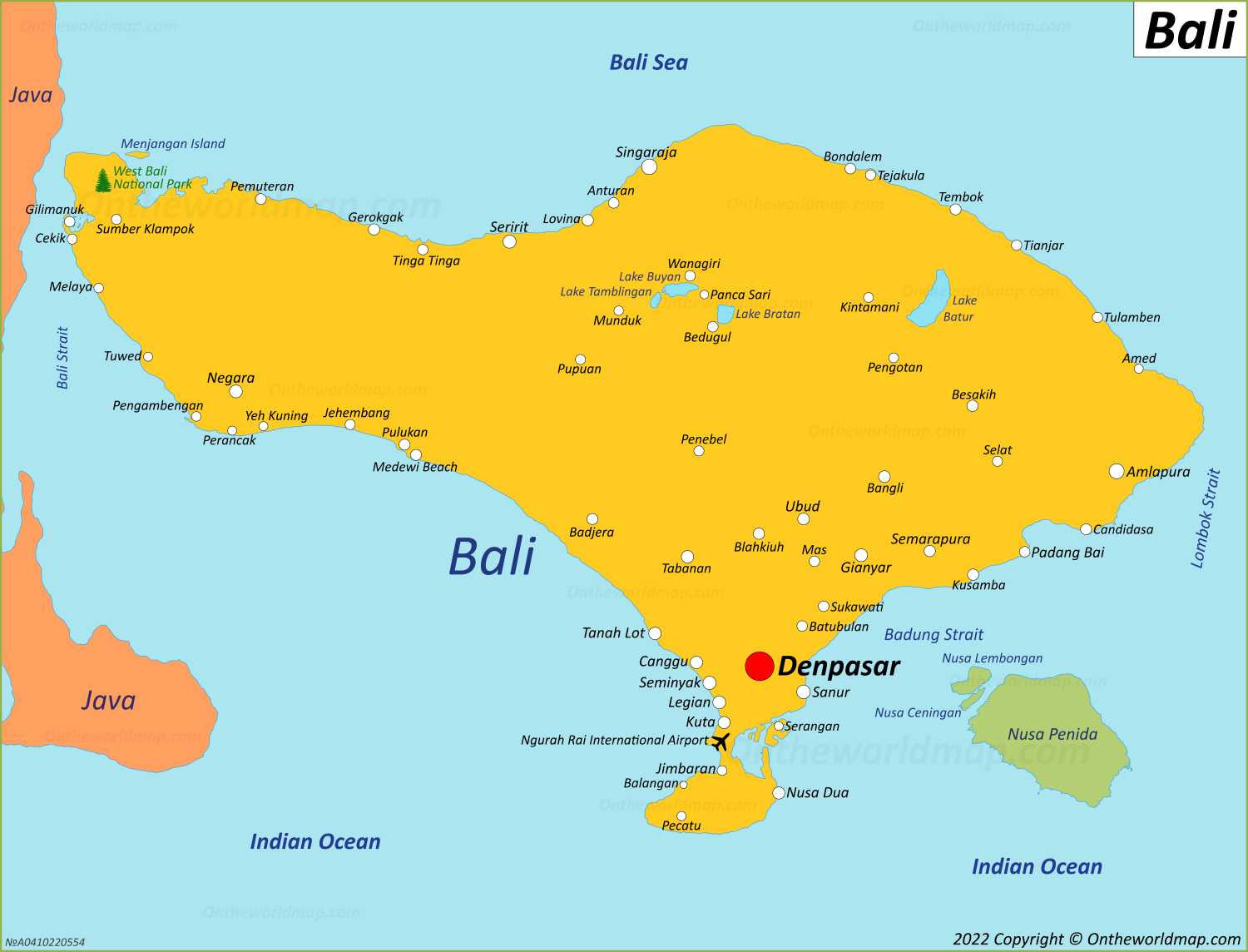 Map Of Where Bali Is