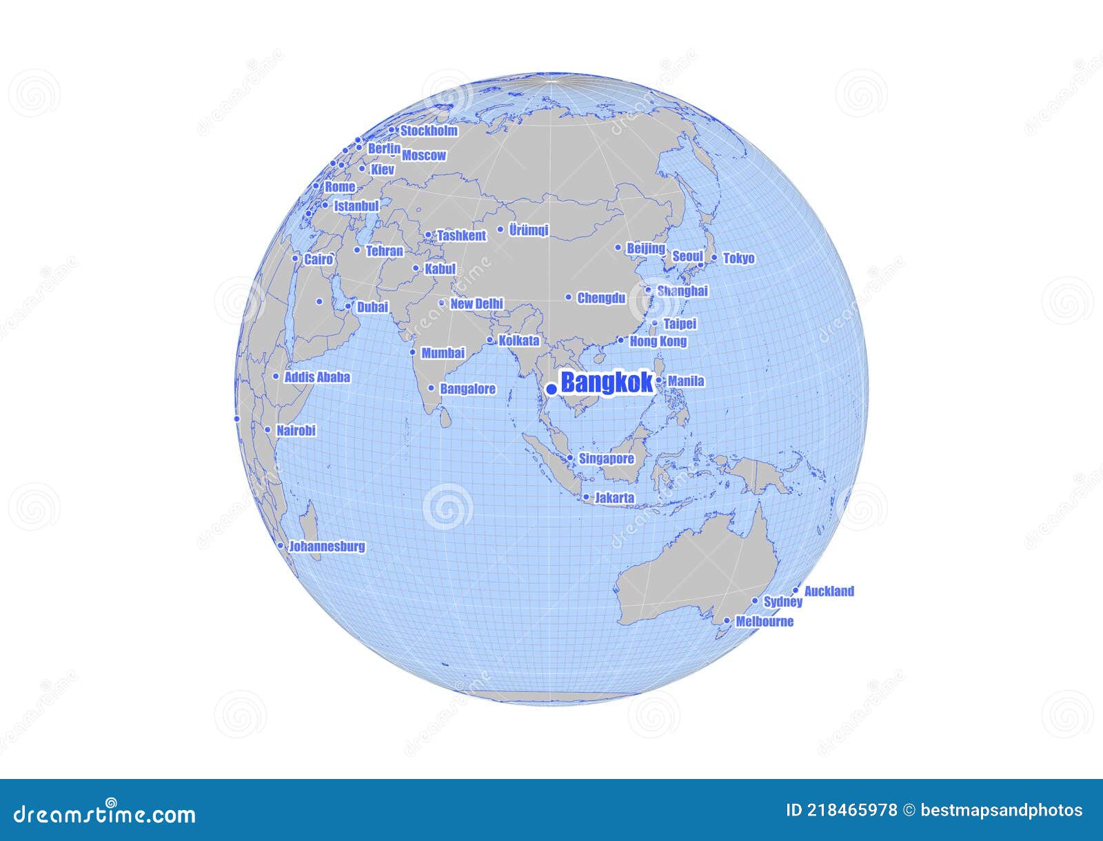 Map Of World Bangkok
