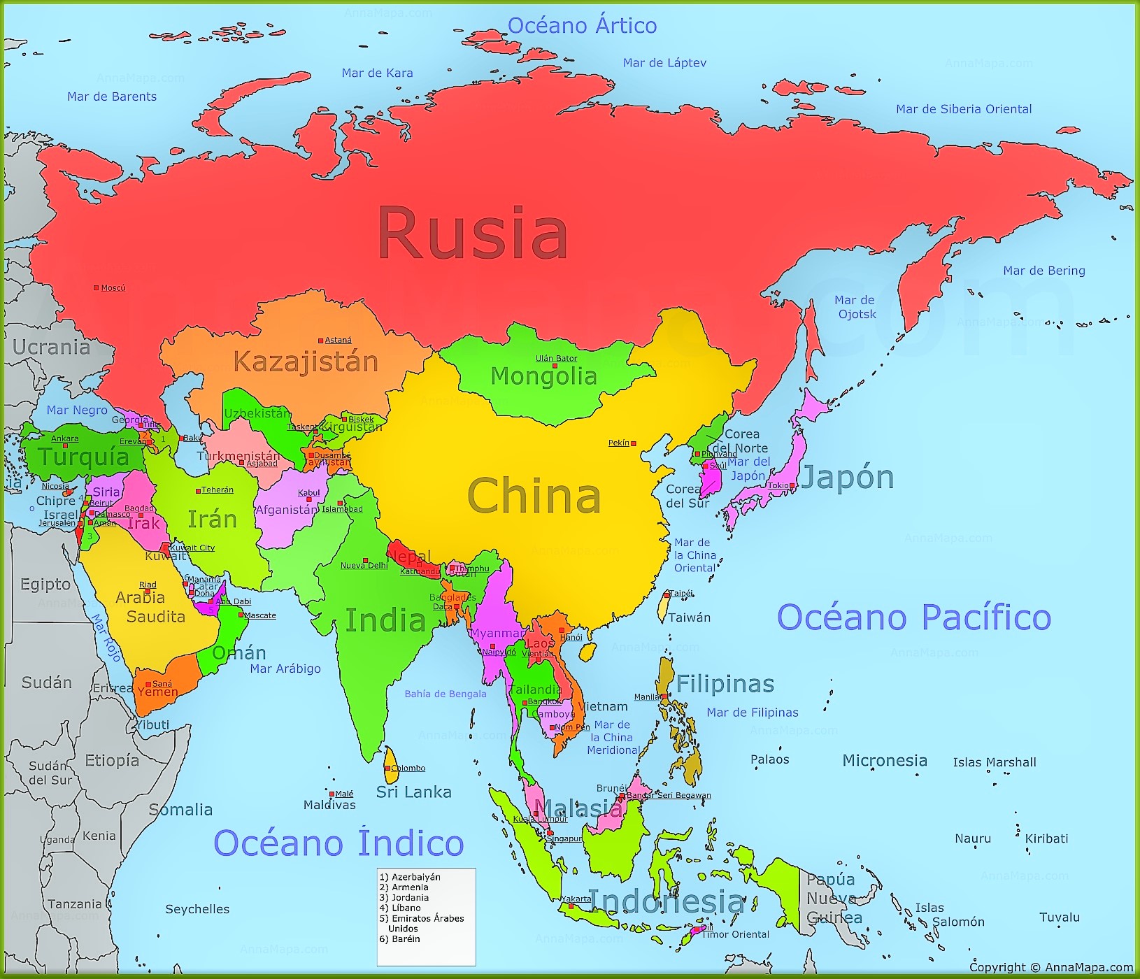 Map Ya Asia