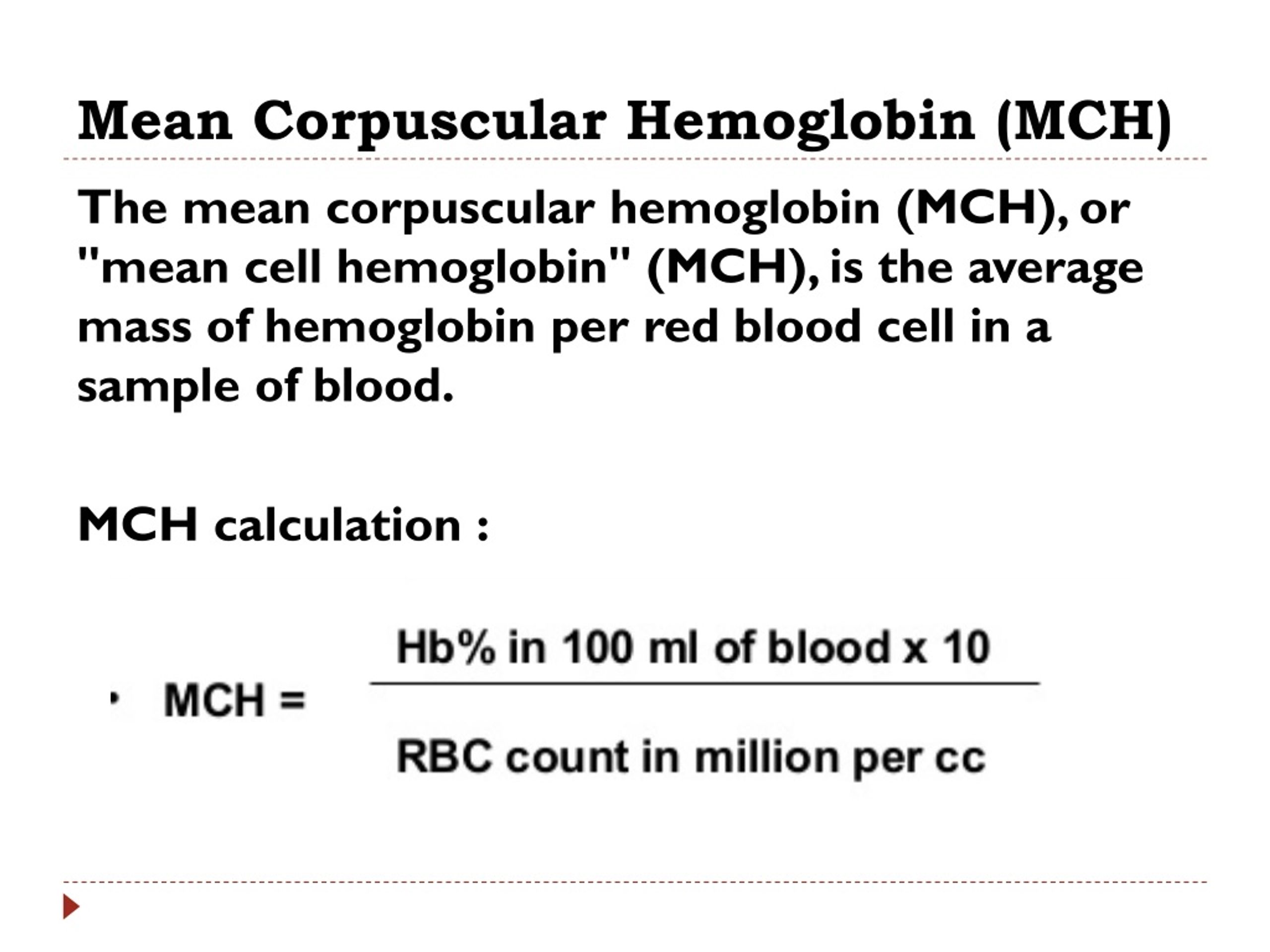 Mch Blood Test Meaning