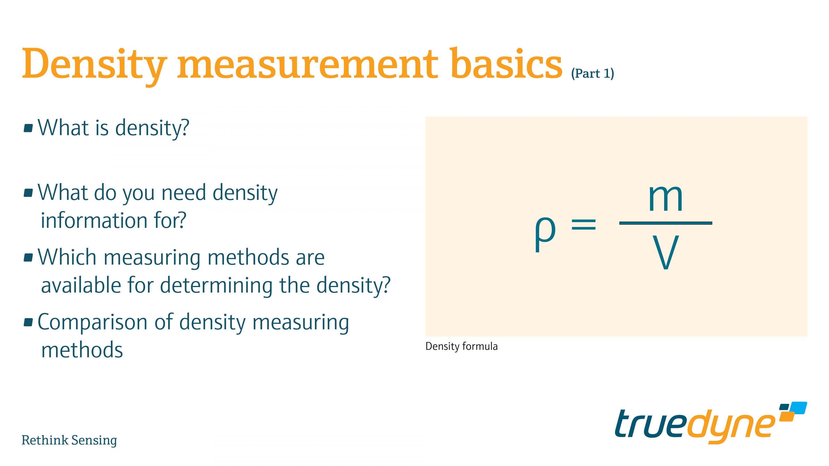 Measurement Of Density