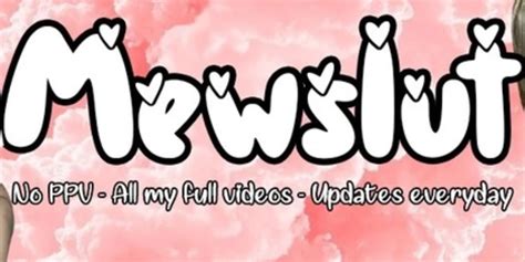 Mewslut Onlyfans Leak