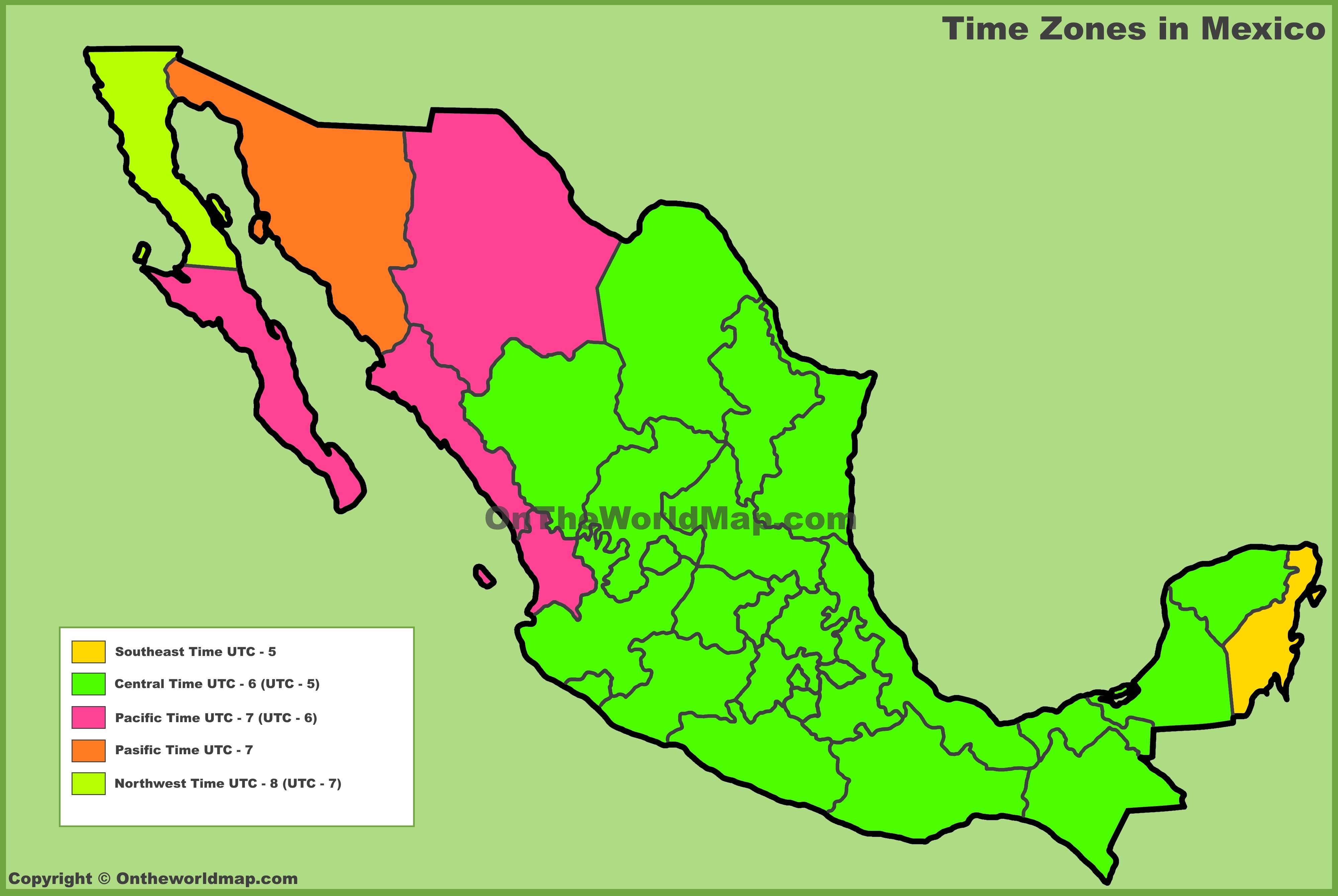 Mexico City Time Zone Gmt
