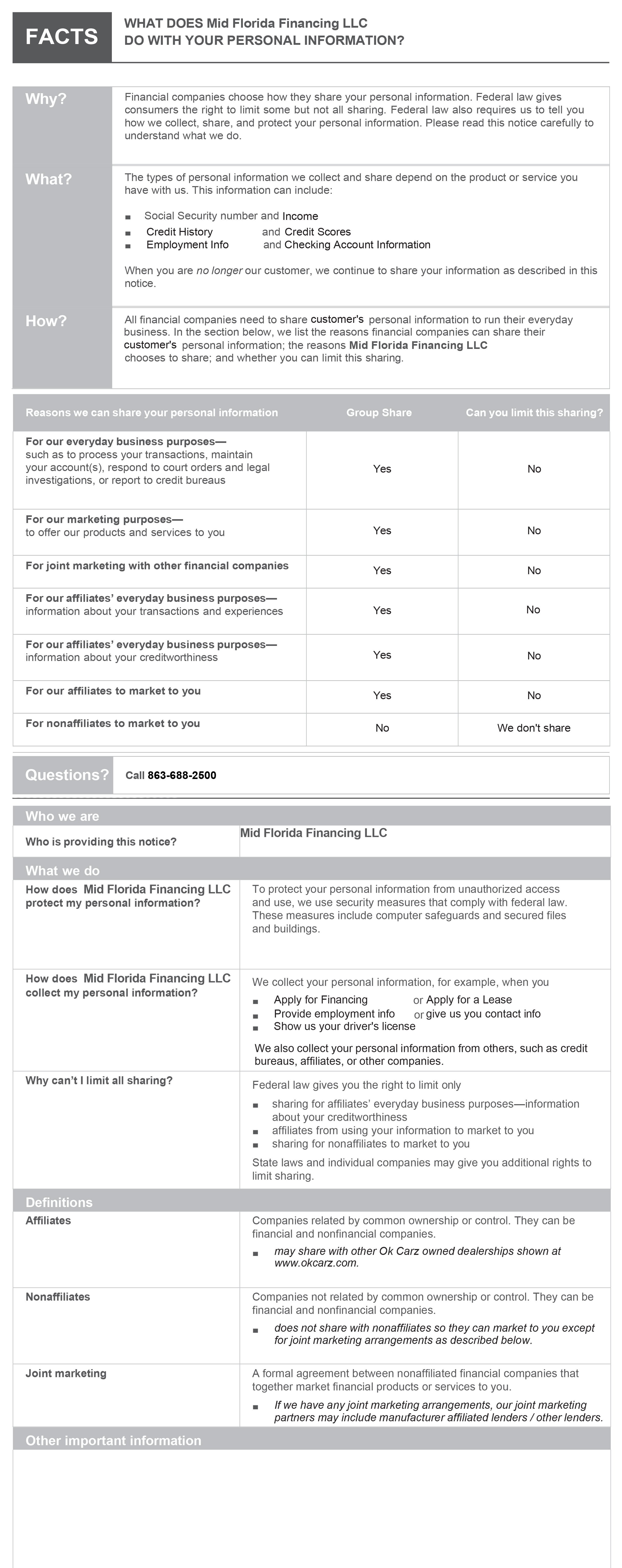 Mid Florida Financing