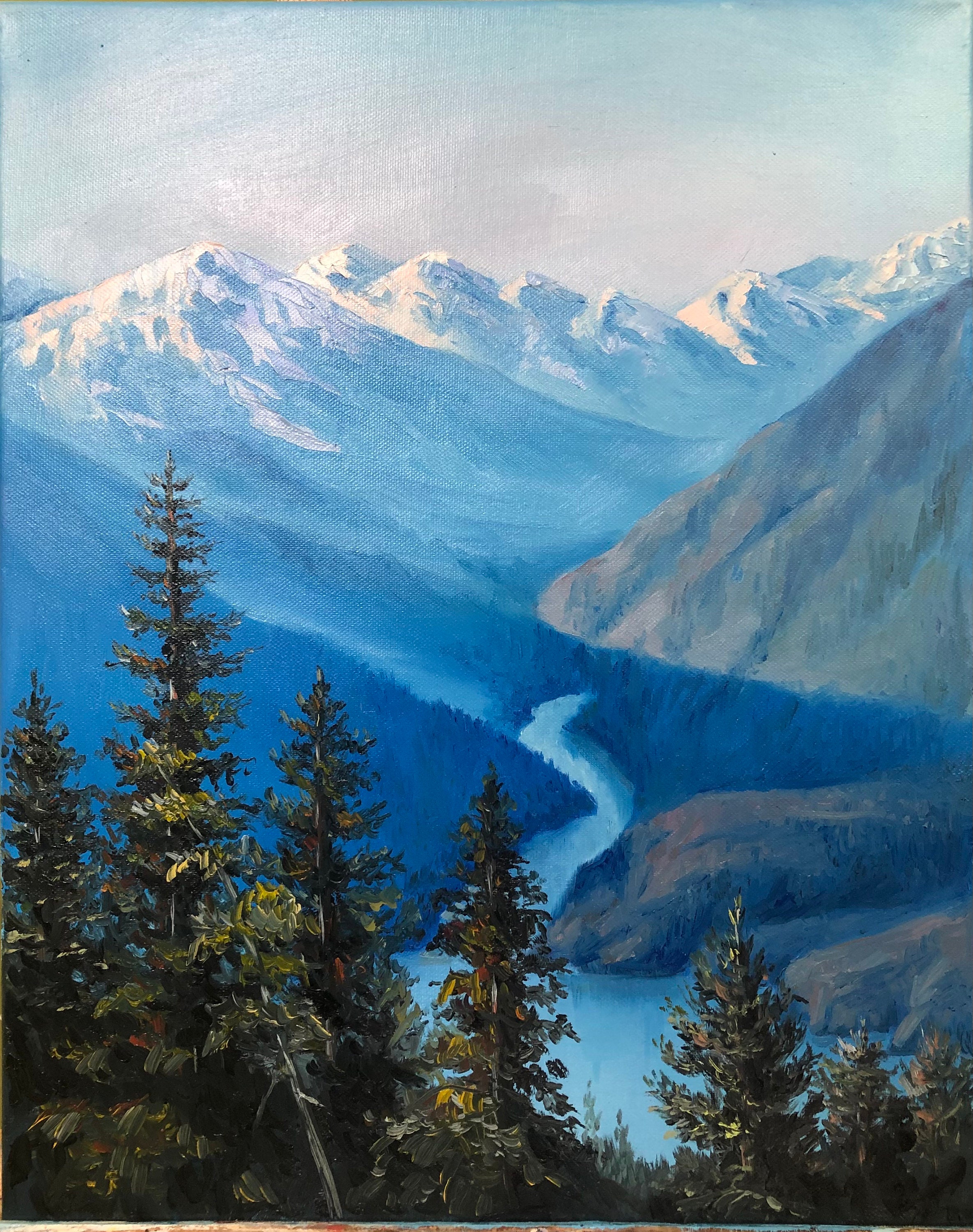 Mountain Oil Painting