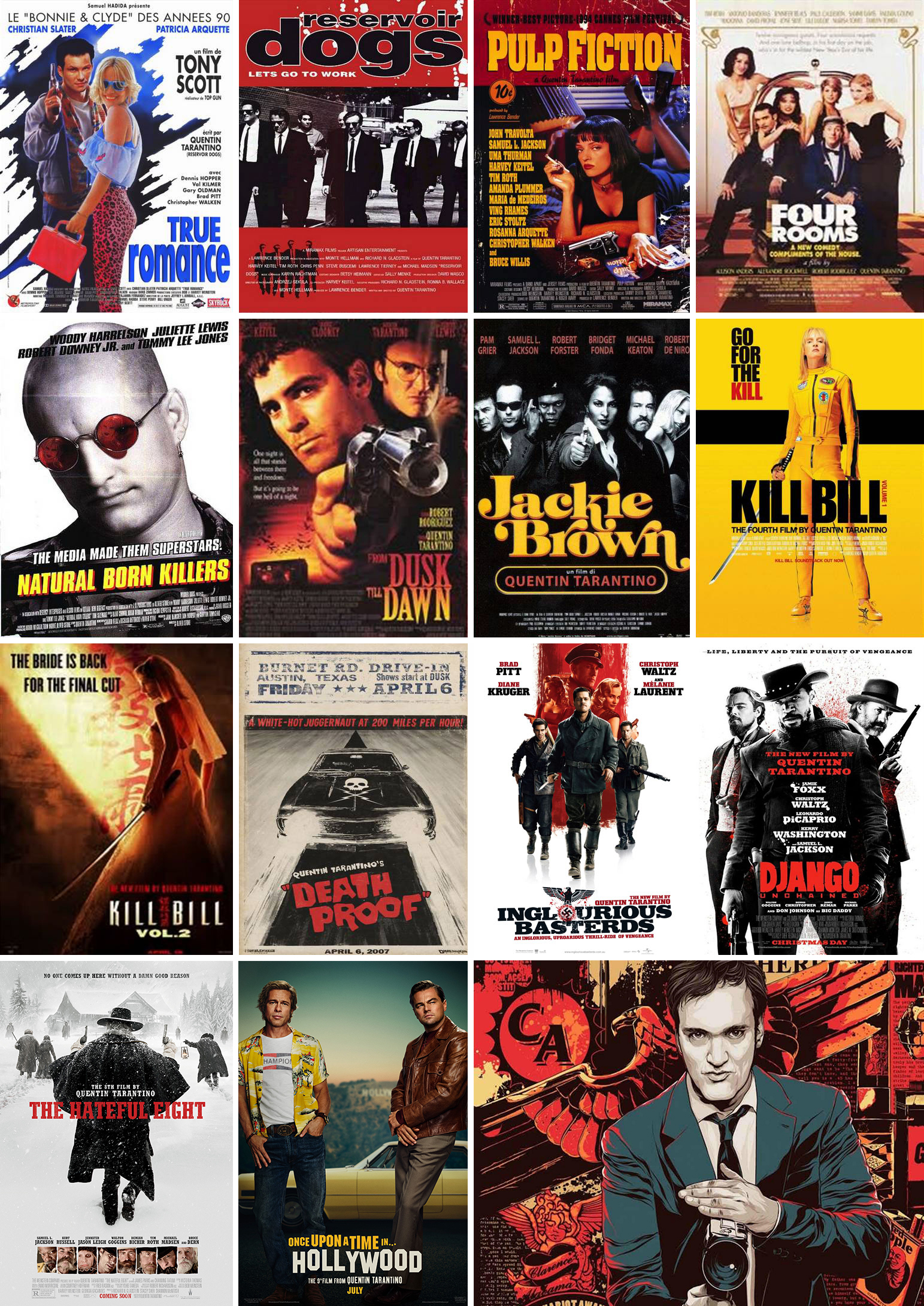 Movies Directed By Quentin Tarantino In Order