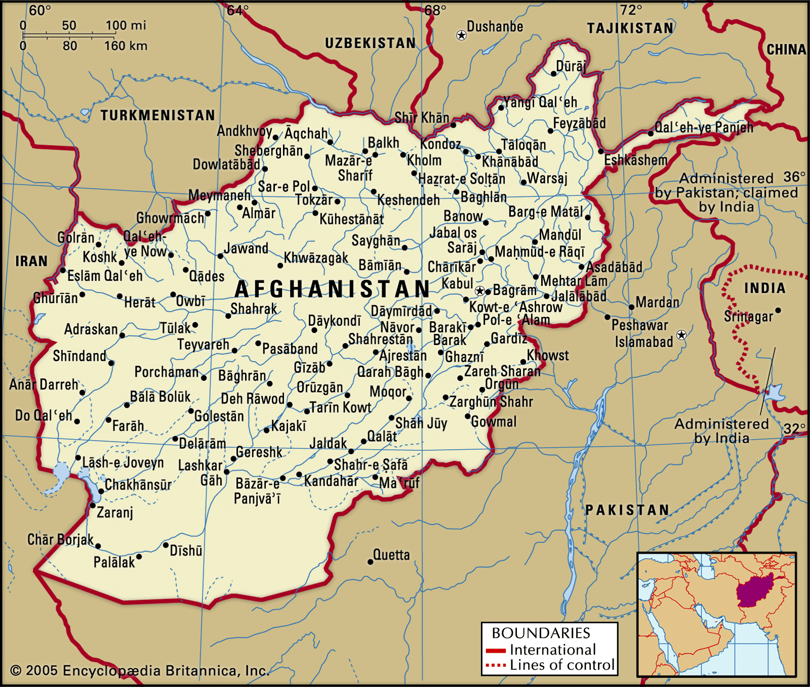Neighbors Of Afghanistan