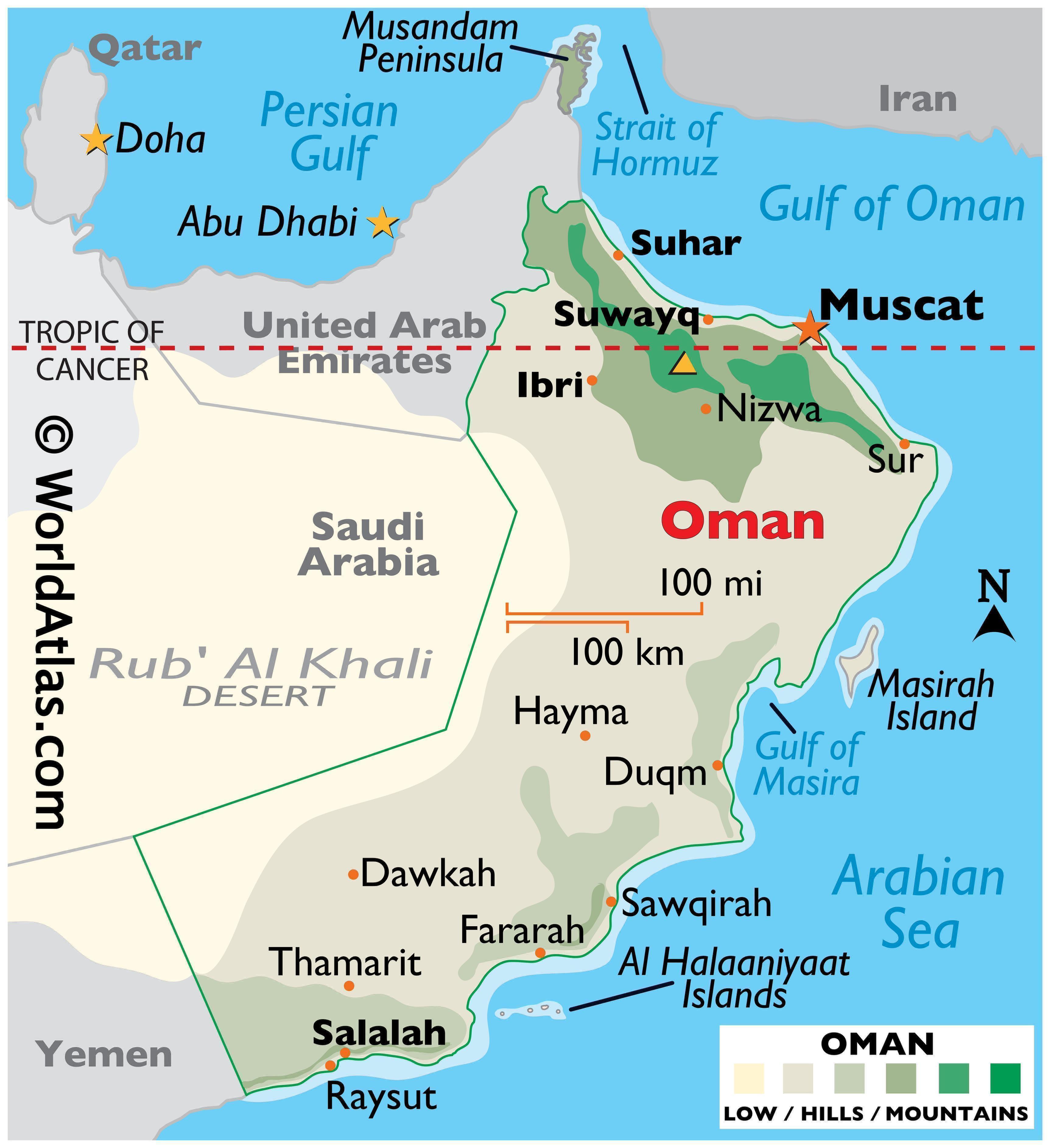 Neighbouring Countries Of Oman