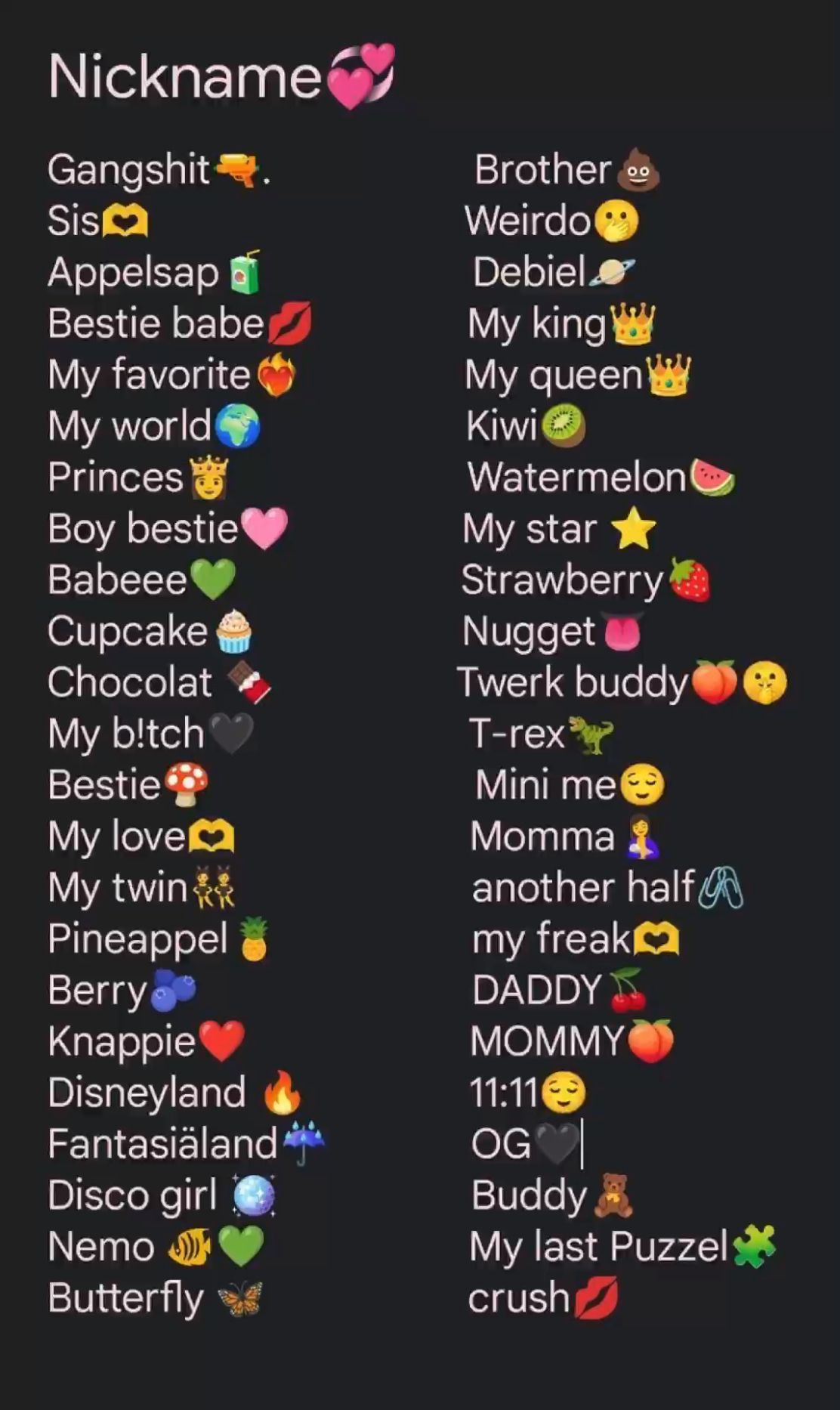 Nicknames For Your Boy Best Friend