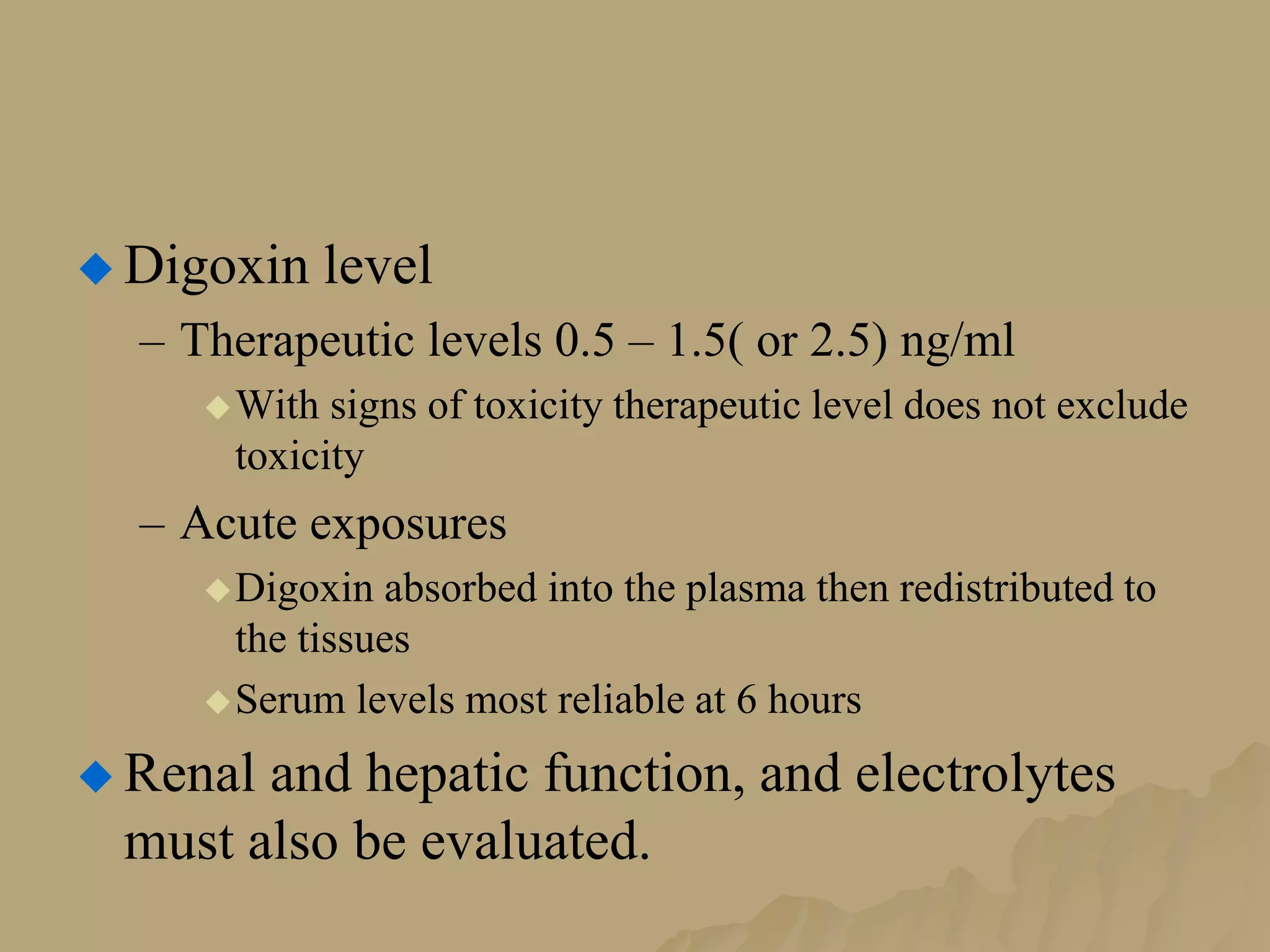 Normal Range For Digoxin Level