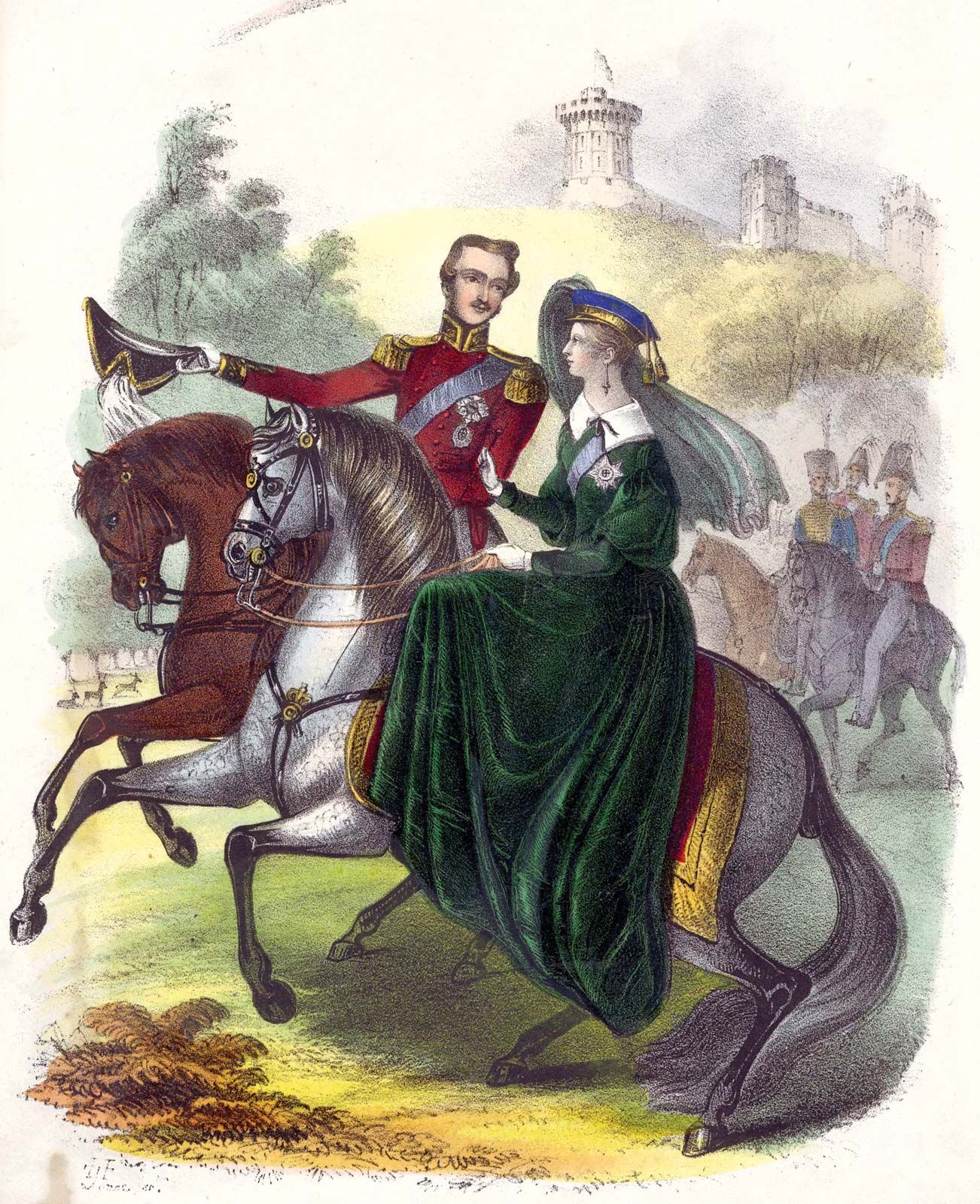Painting Of Queen Victoria And Prince Albert