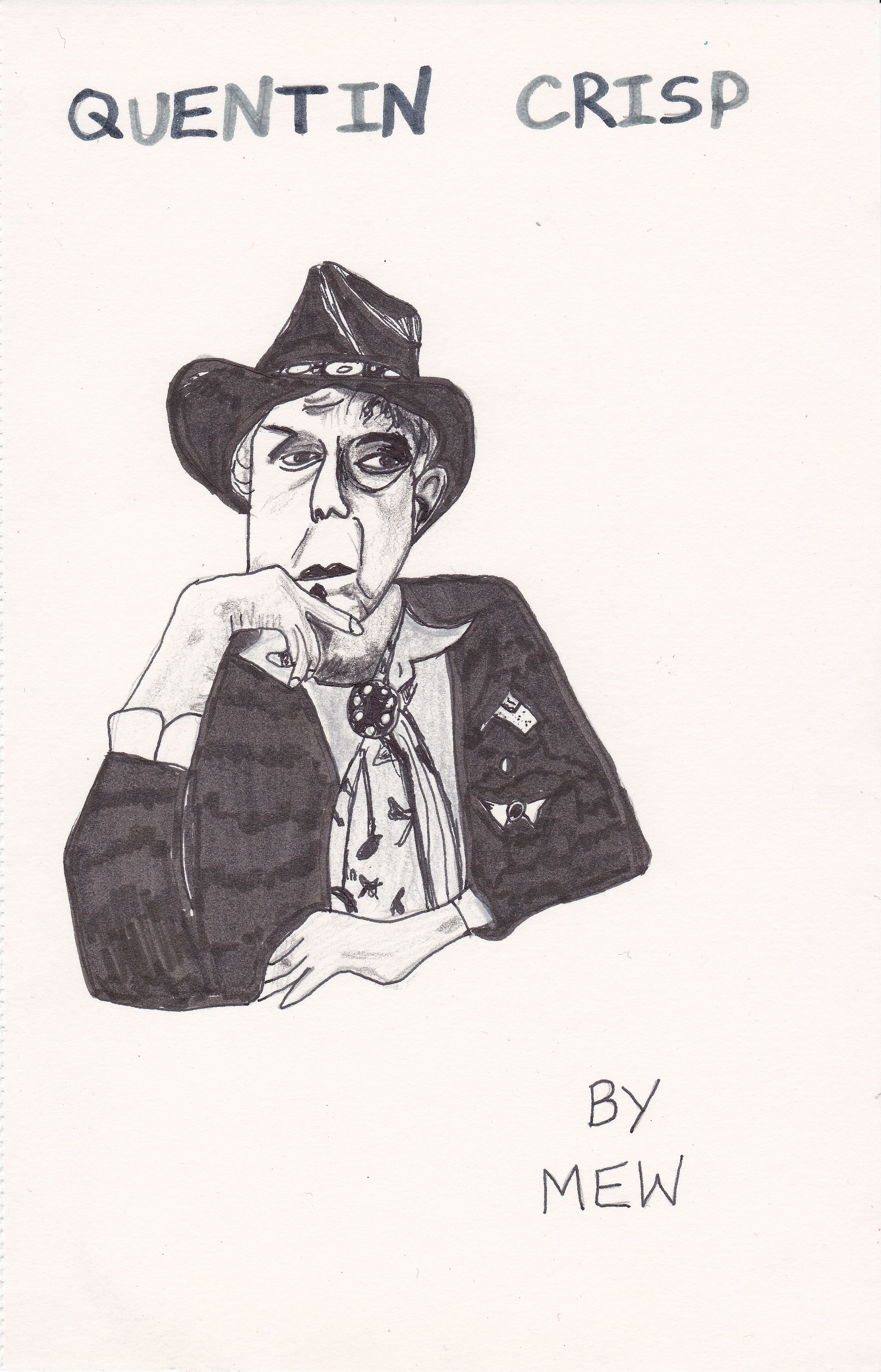 Painting Of Quentin Crisp By Artist