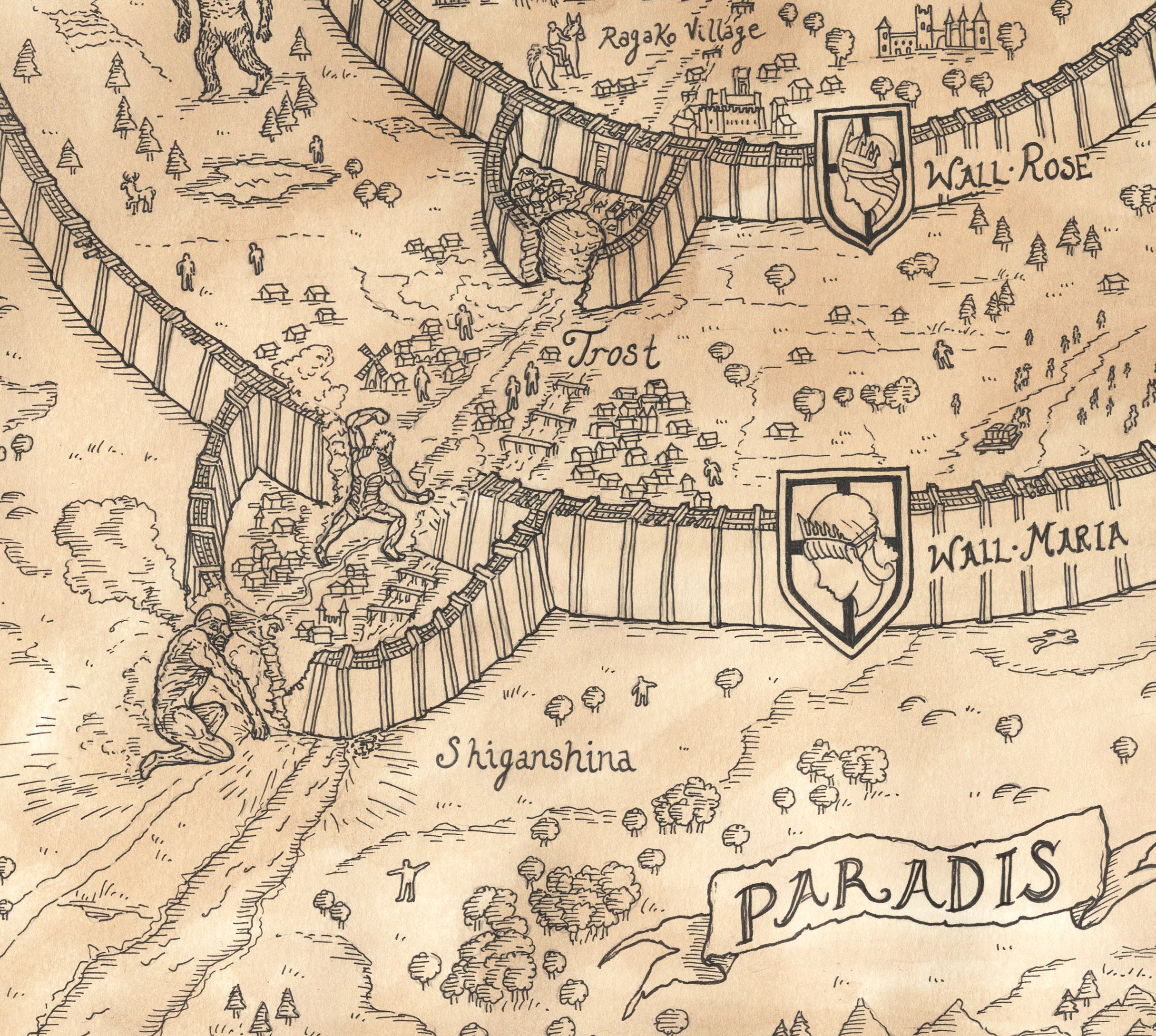 Paradis Attack On Titan Map