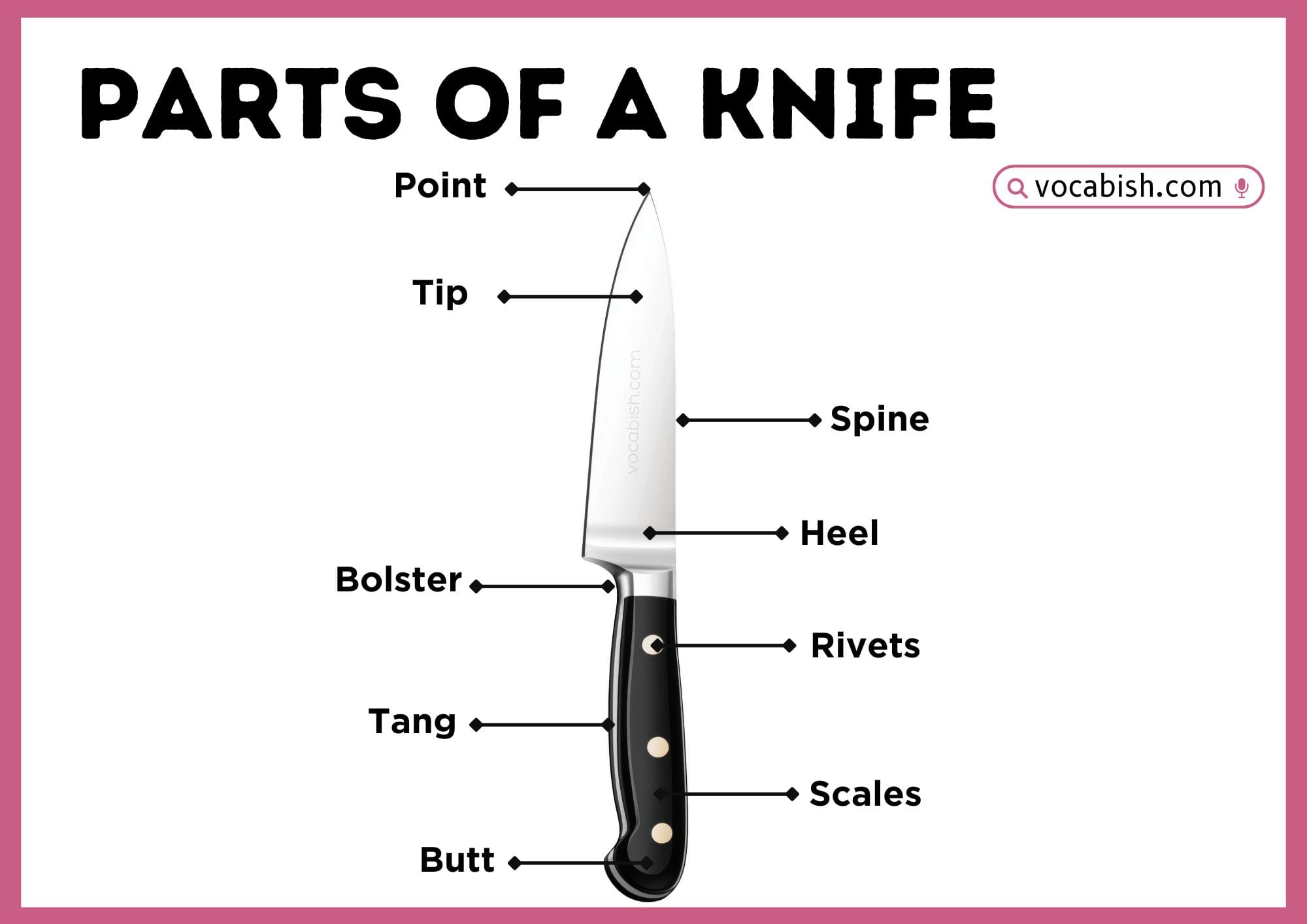 Parts Of Knife