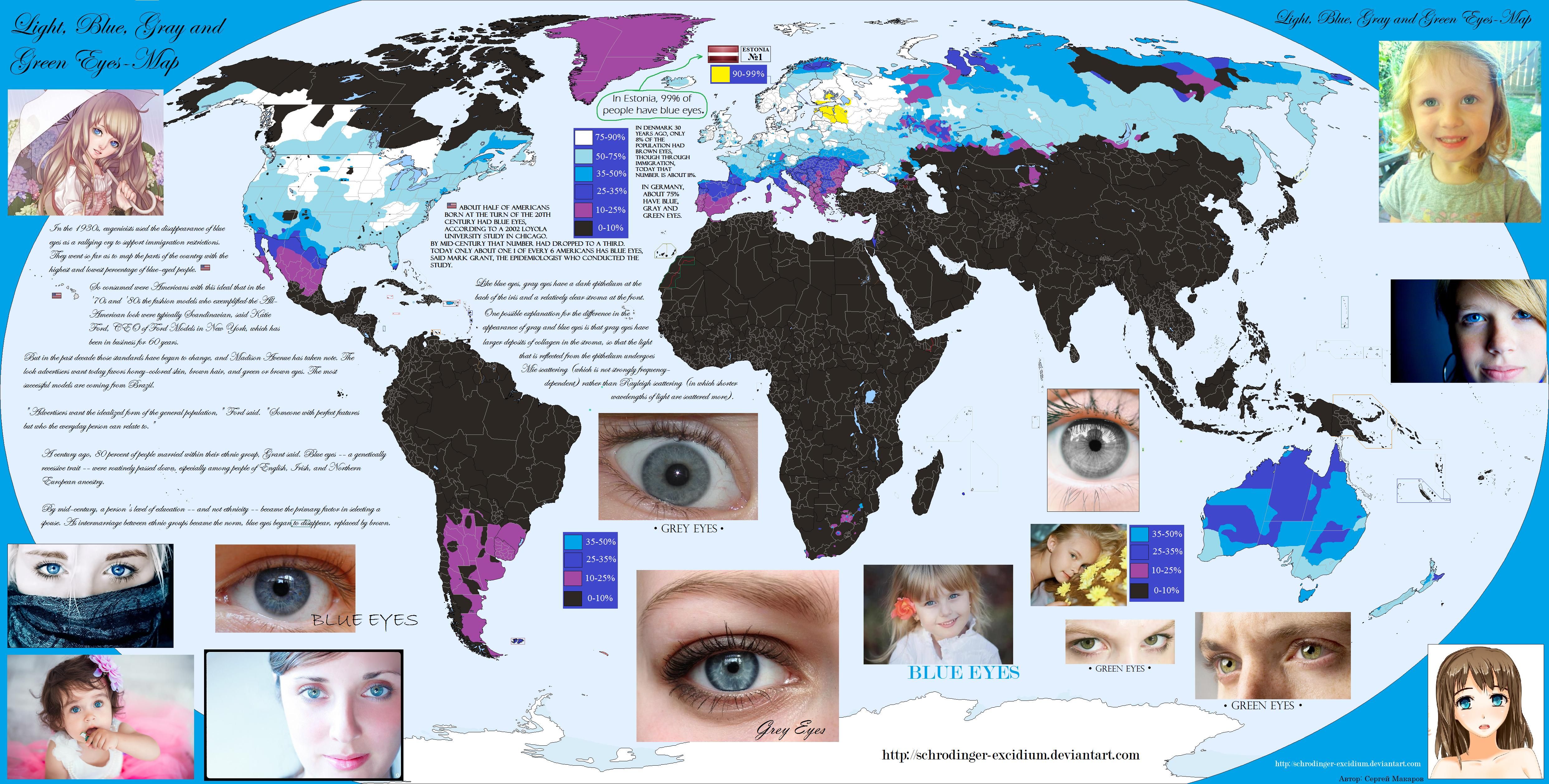 Percentage Of Green Eyes In The World