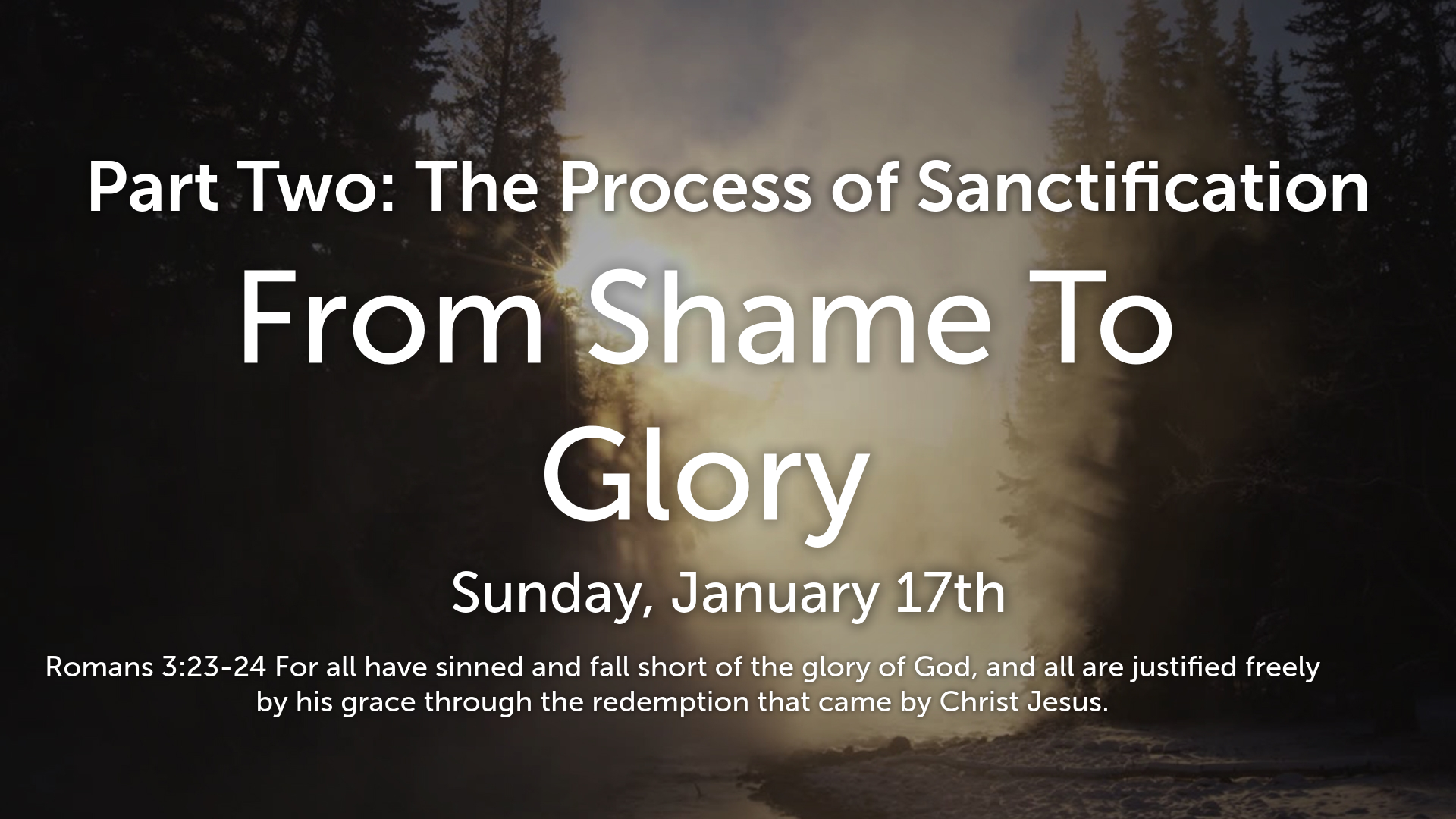 Process Of Sanctification