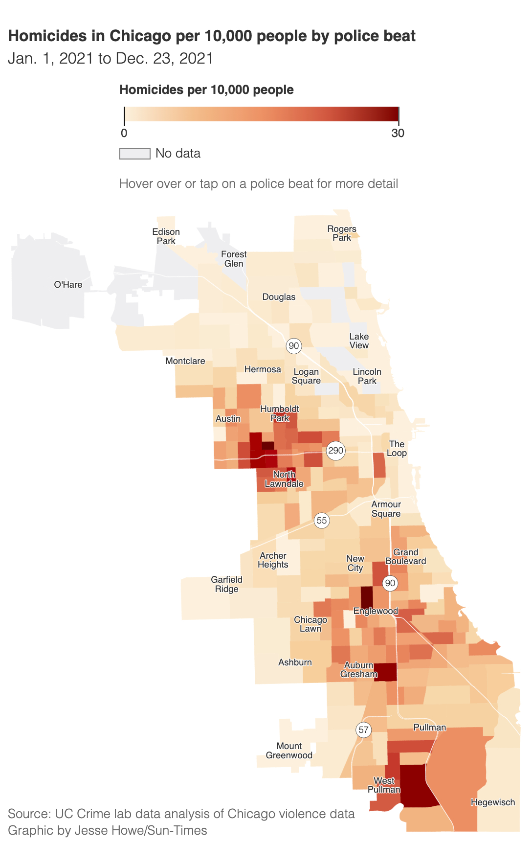 Rate Of Violence In Bad Neighborhoods