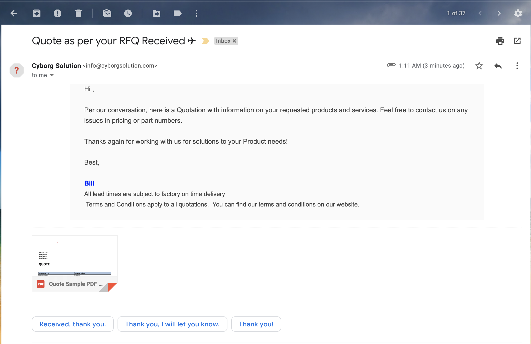 Refer To Attachment In Email