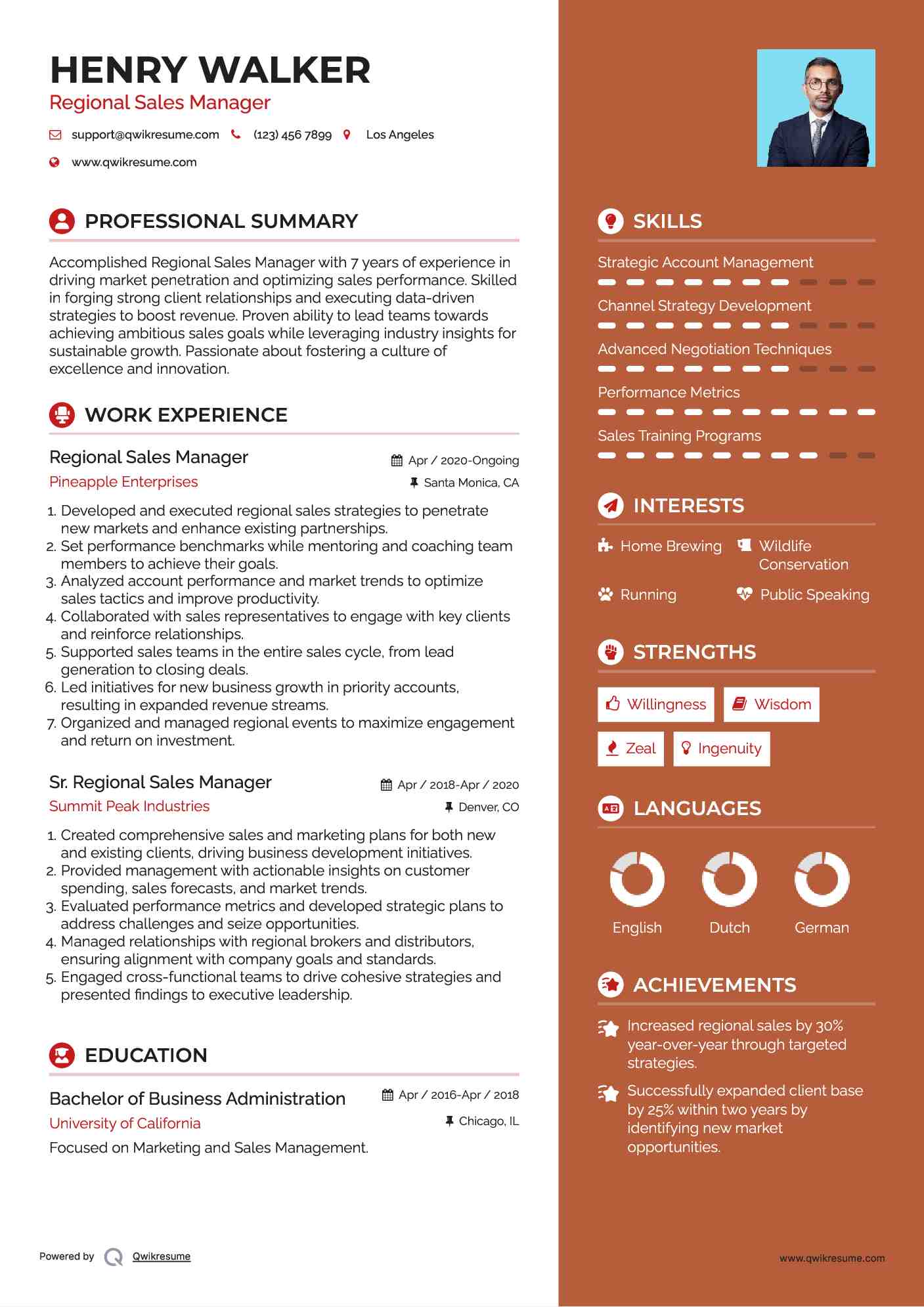 Regional Sales Manager