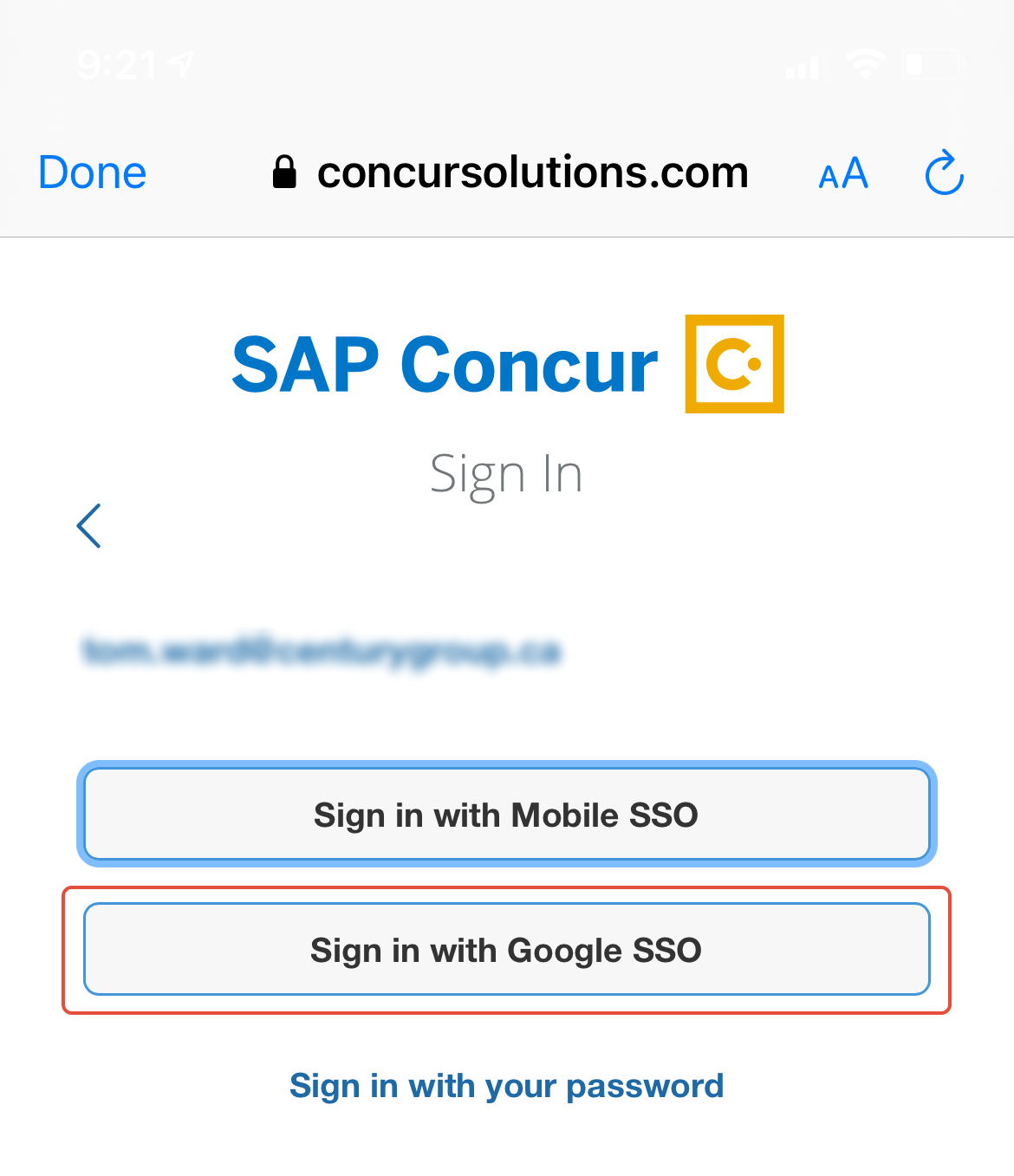 Sap Concur Log In