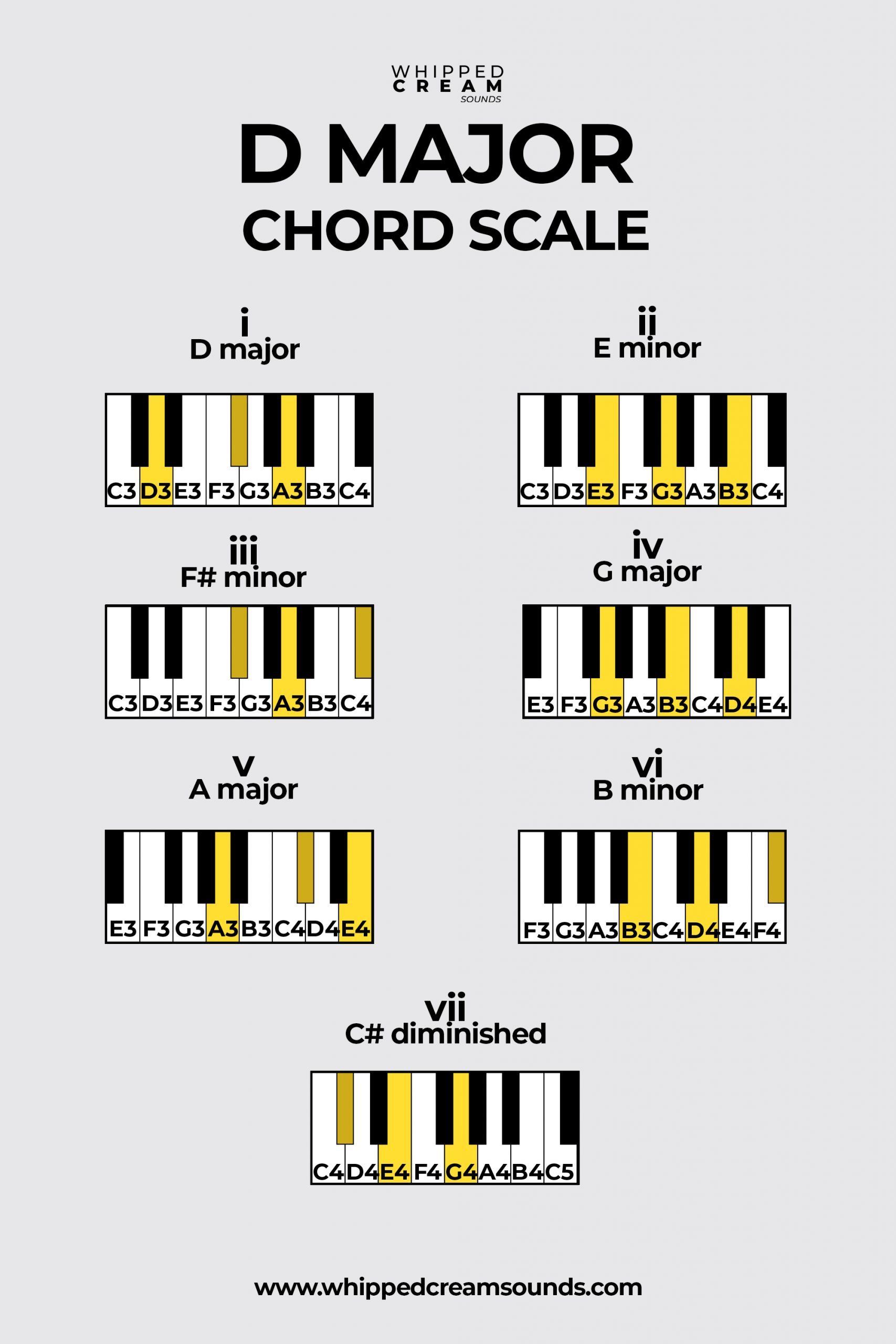 Scale Of Key D