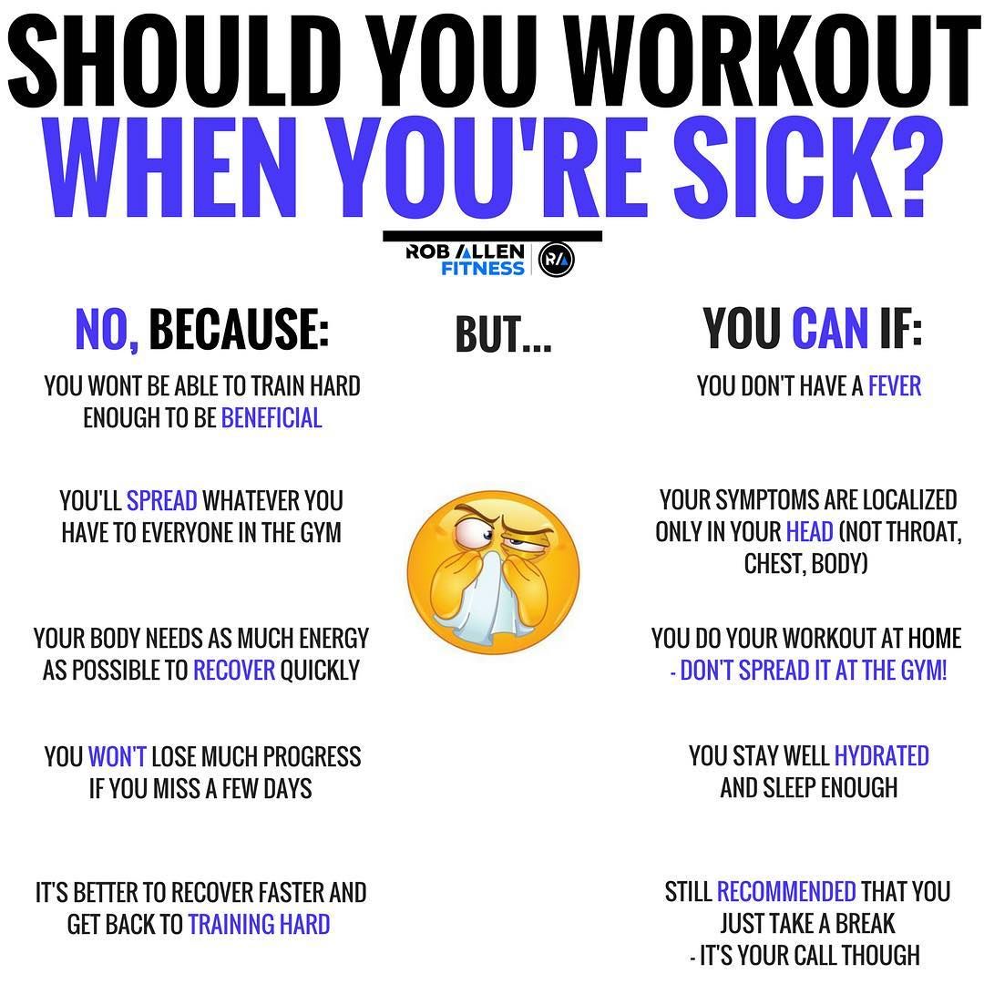 Should U Workout When Sick