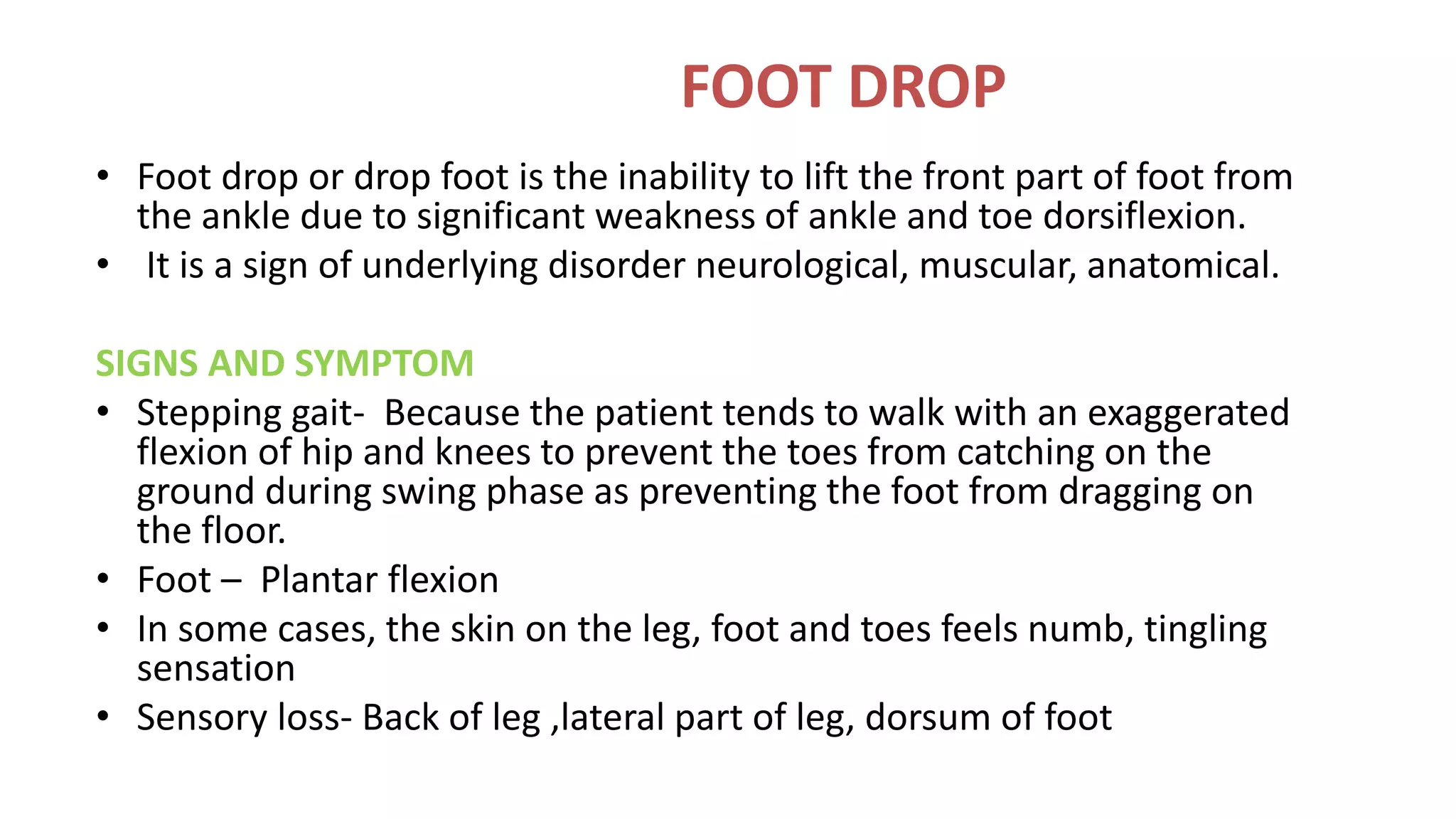 Signs Of Healing Foot Drop