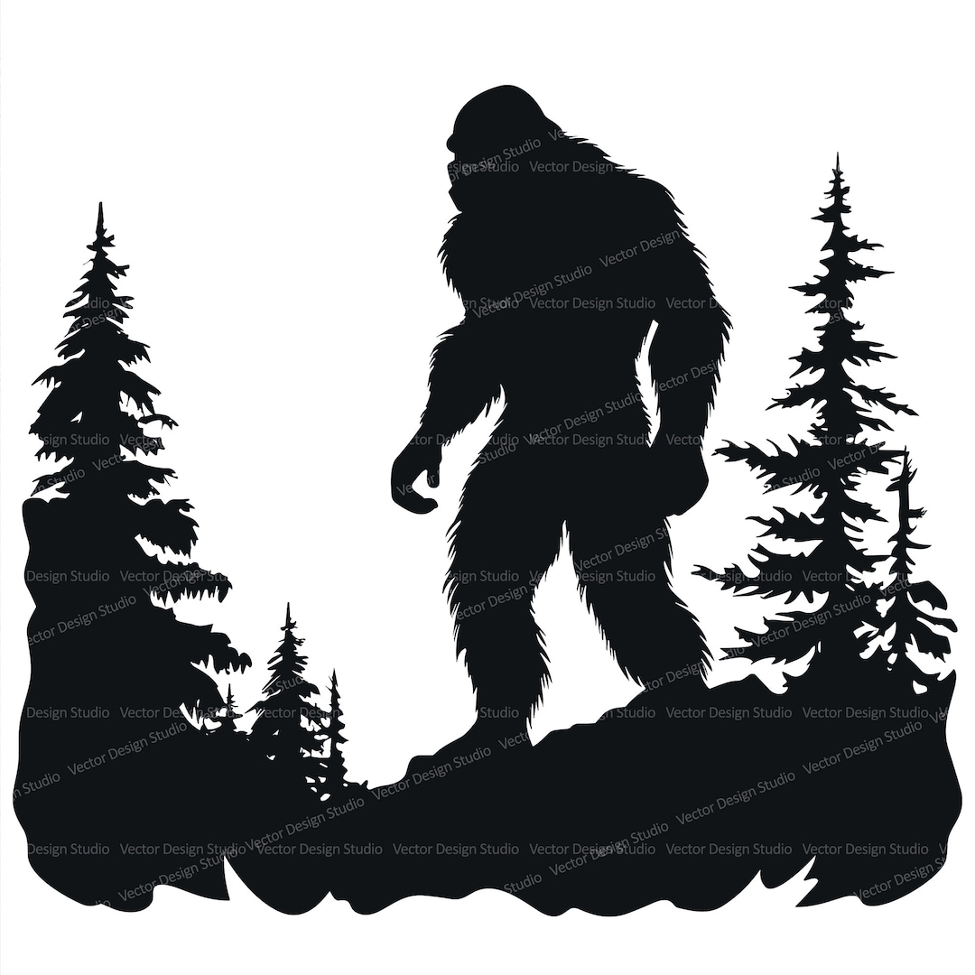 Silhouette Of Bigfoot