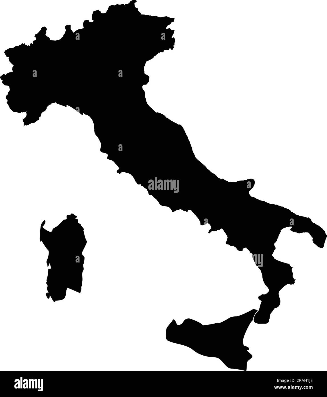 Silhouette Of Italy