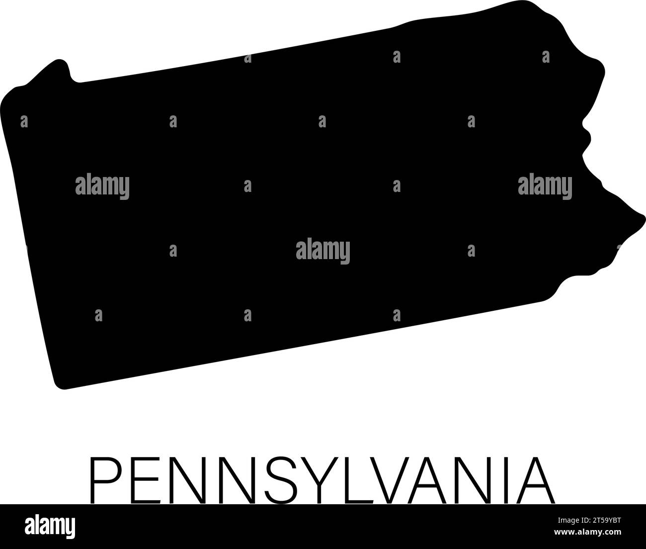 Silhouette Of Pennsylvania