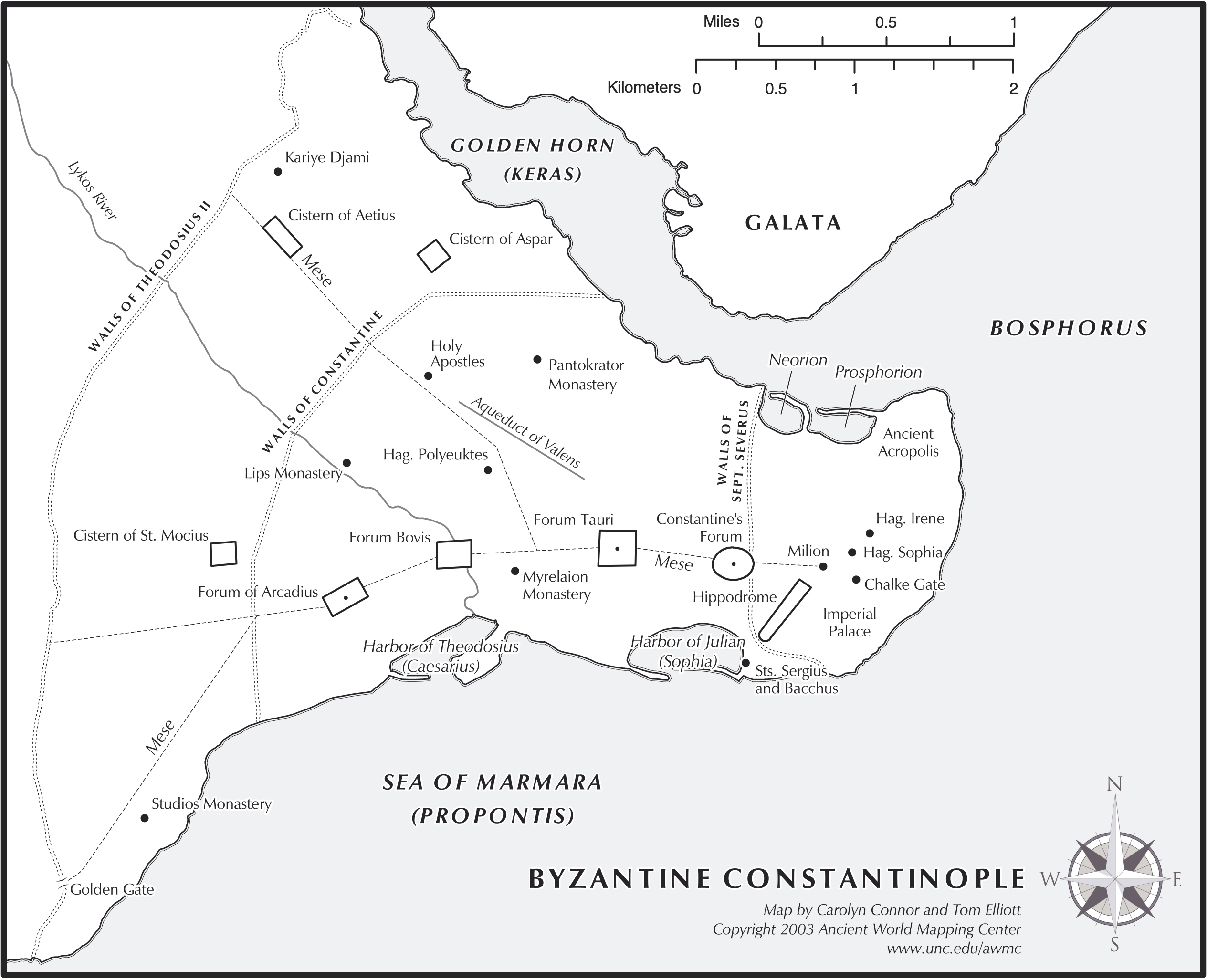 Simple Map Of Constantinople