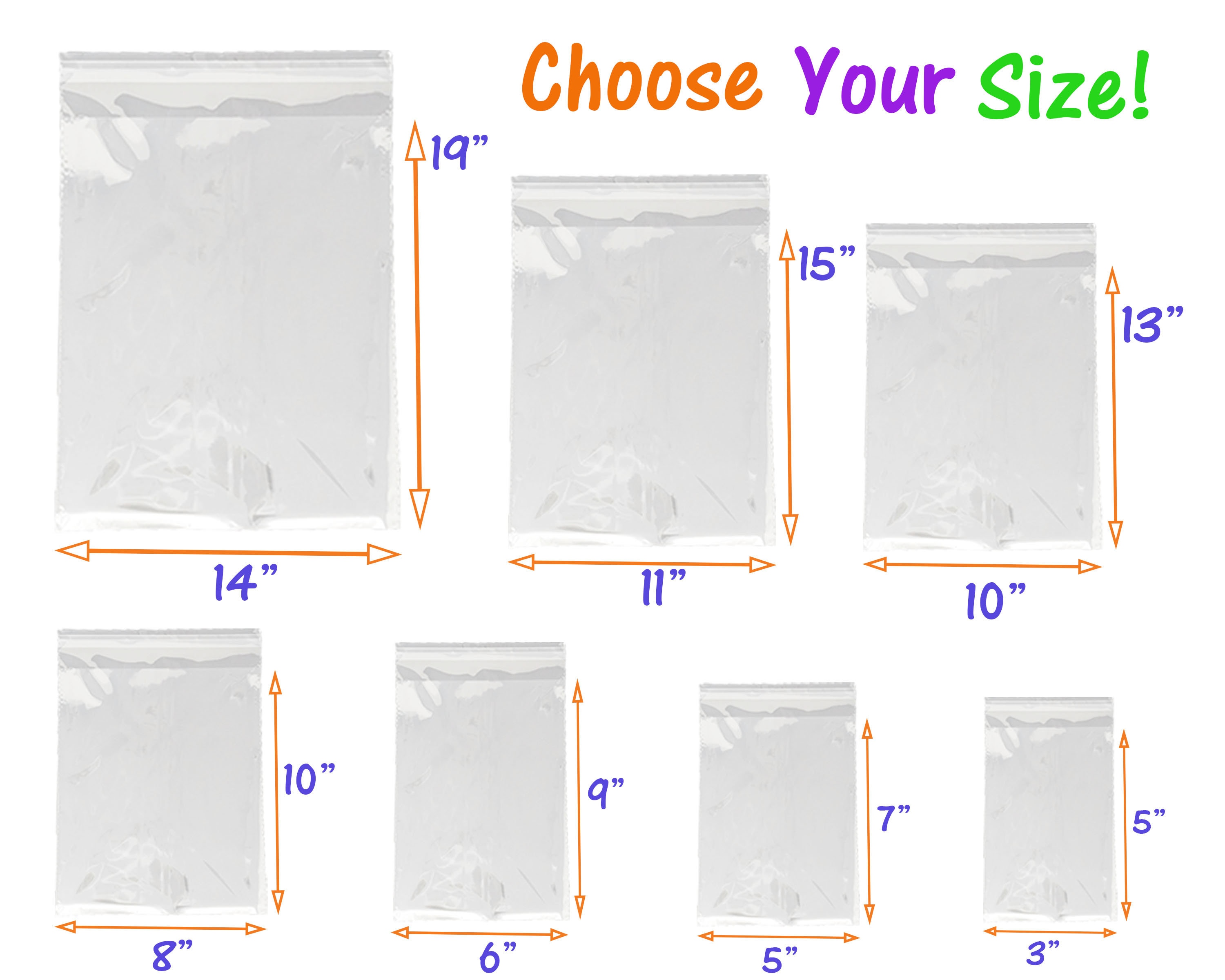 Size Of Ziploc Bags