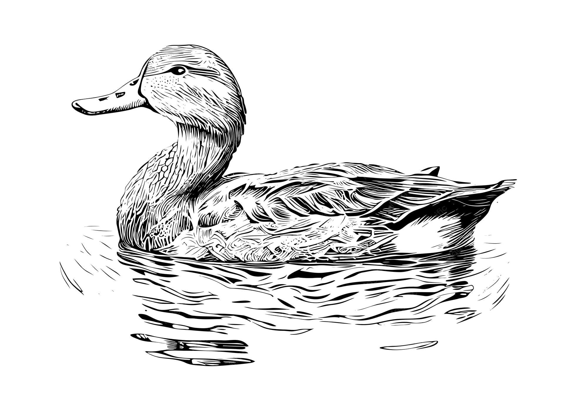 Sketch Of Duck