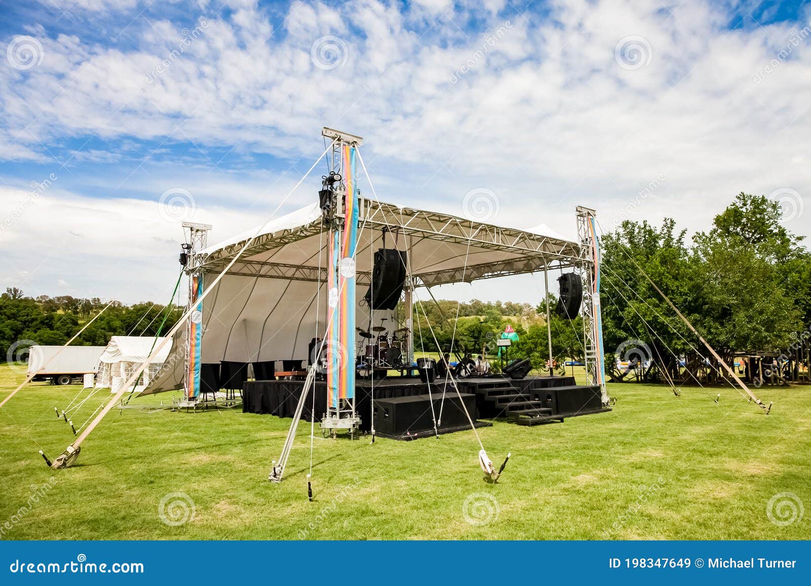Small Outdoor Concert Stage