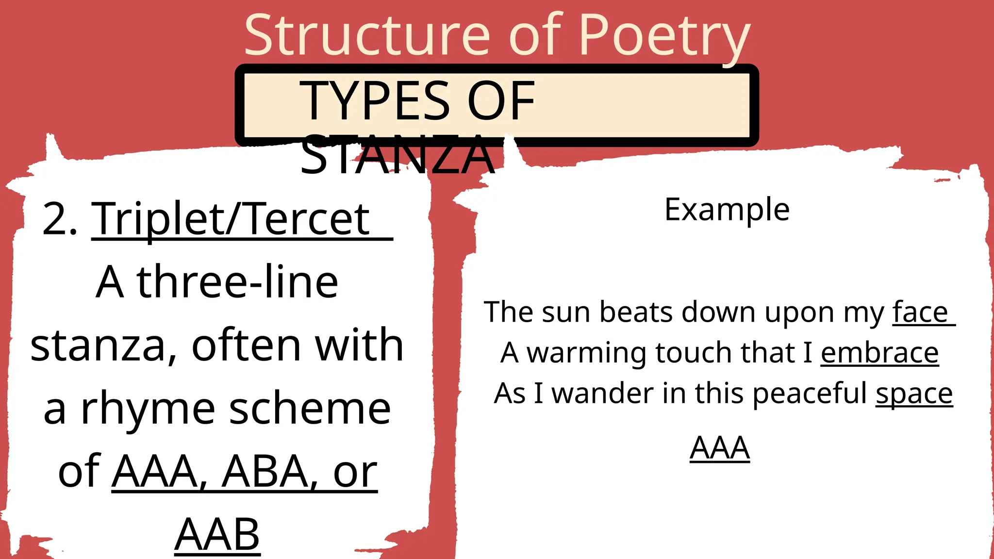 Structure Of Poetry