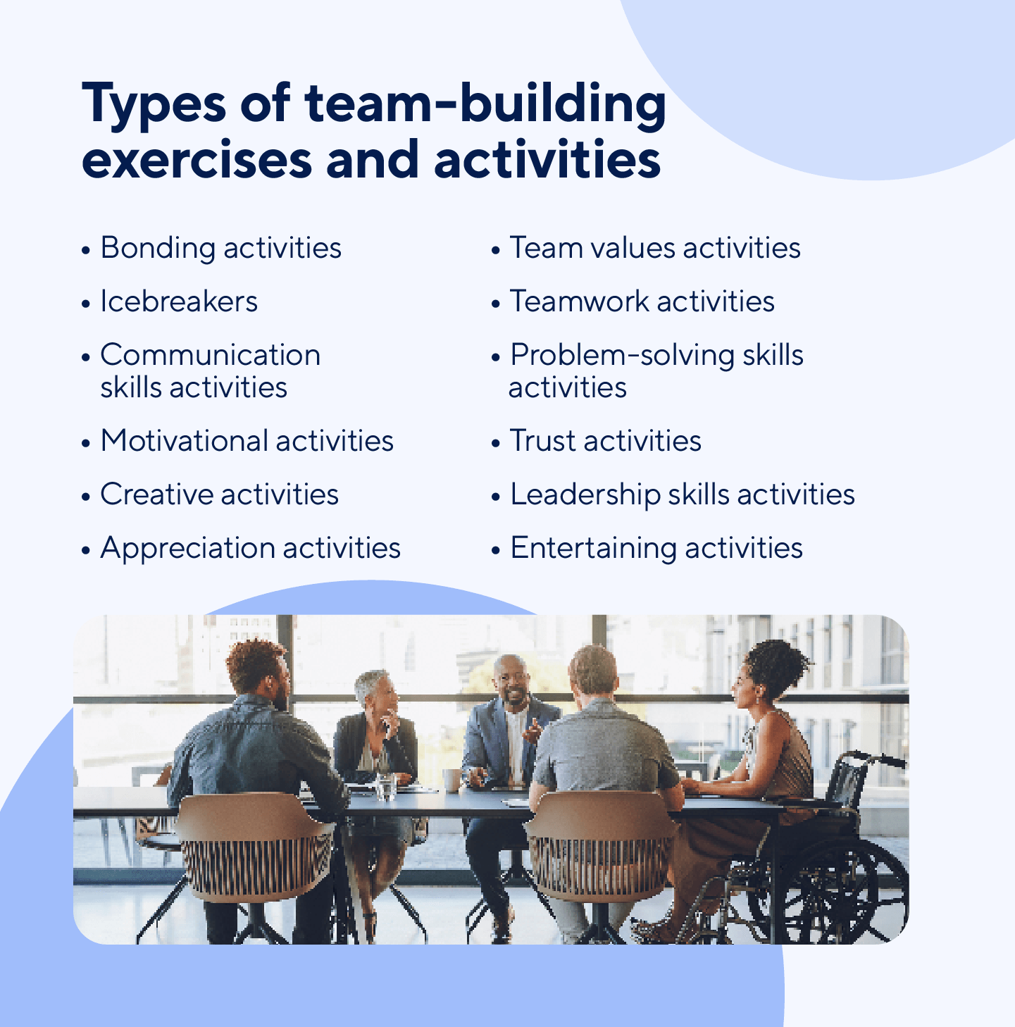 Team Building Experience Examples