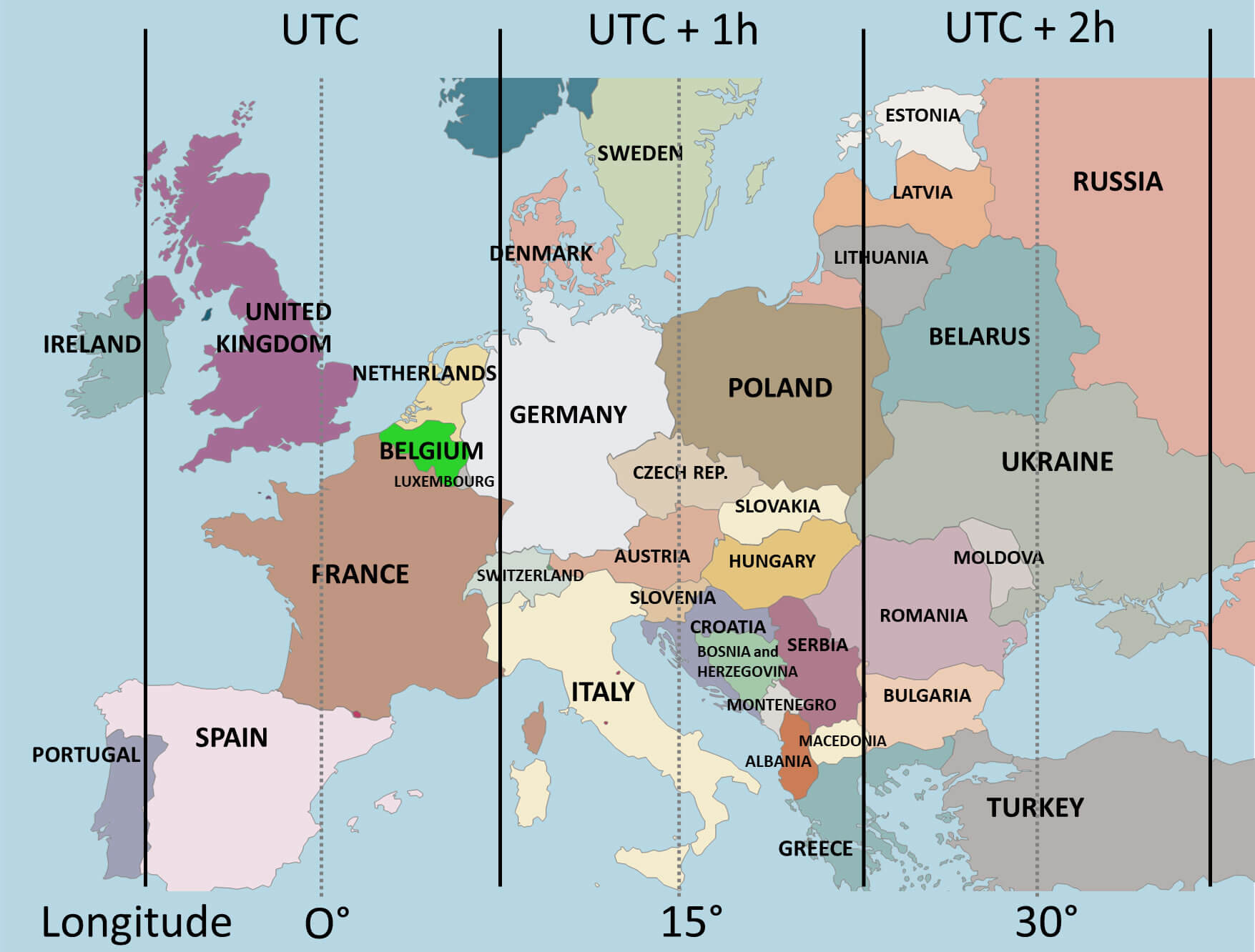 Timezone Of France