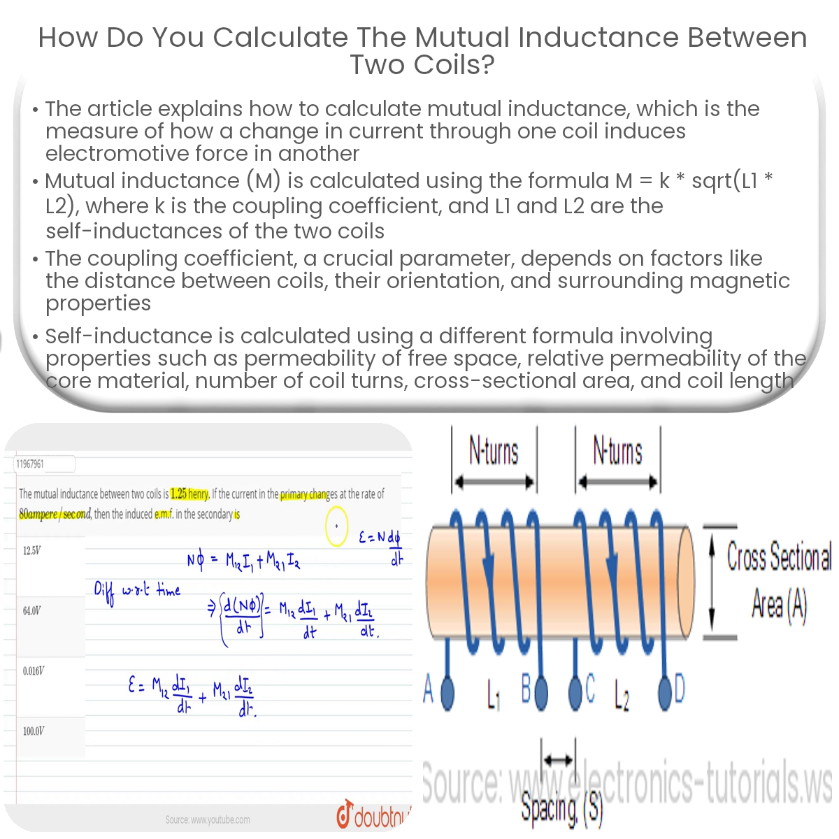 Two Rectangular Coils For M Calculation