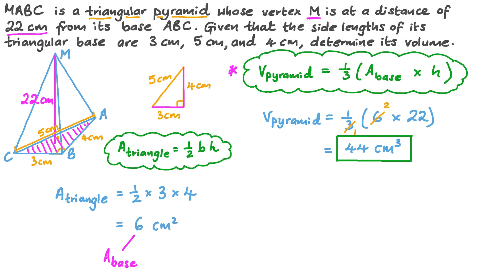 Volume Of Triangular Pyramid