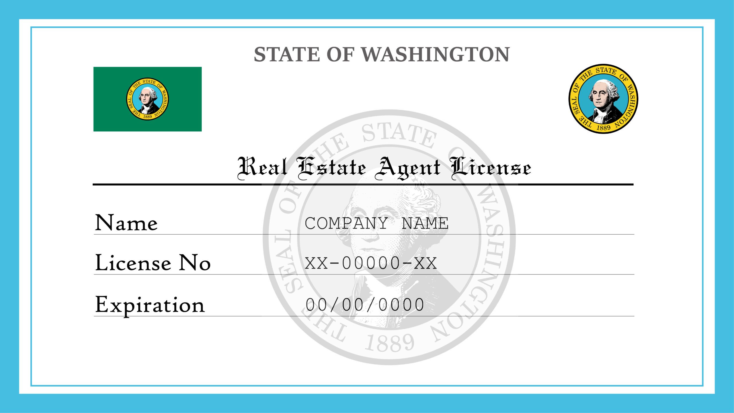 Washington Real Estate License