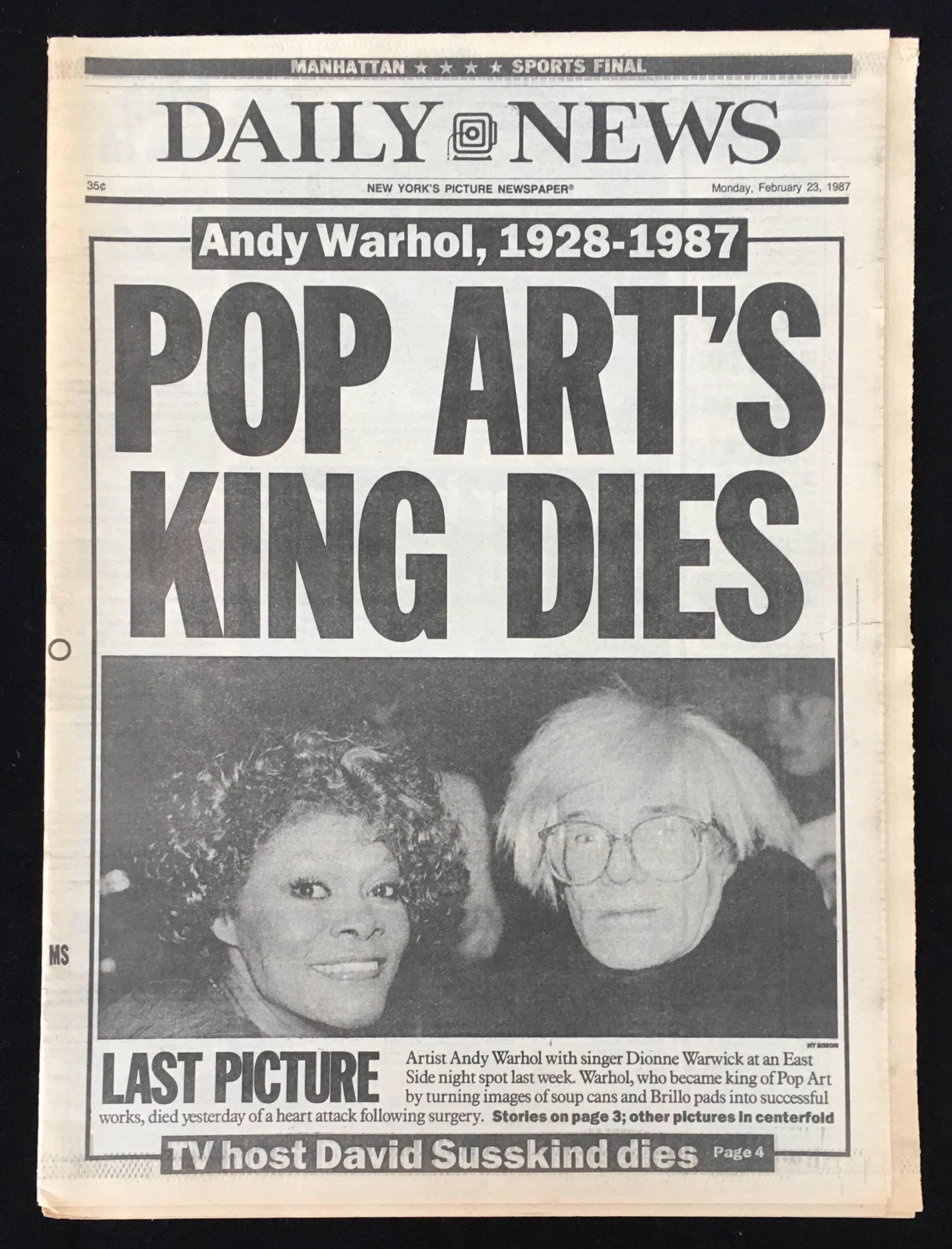 When Did Andy Warhol Die