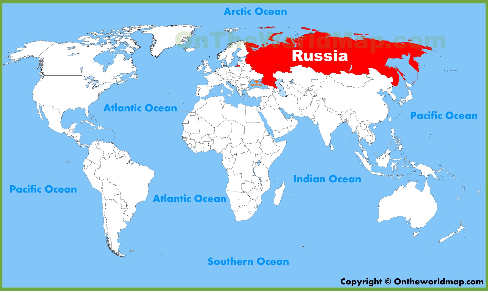 Where Is Russia Located In The World