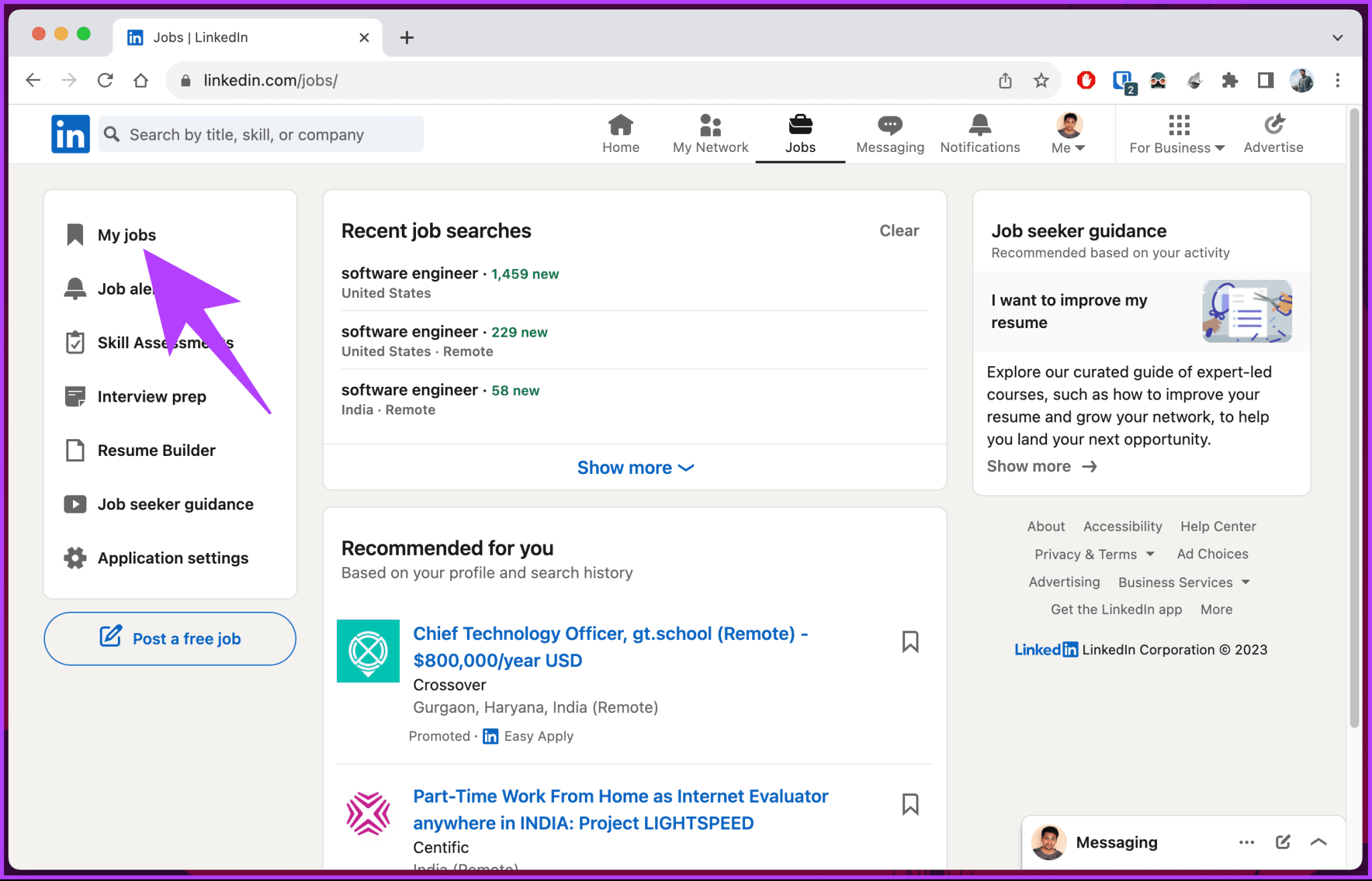 Where To Find Saved Jobs In Linkedin