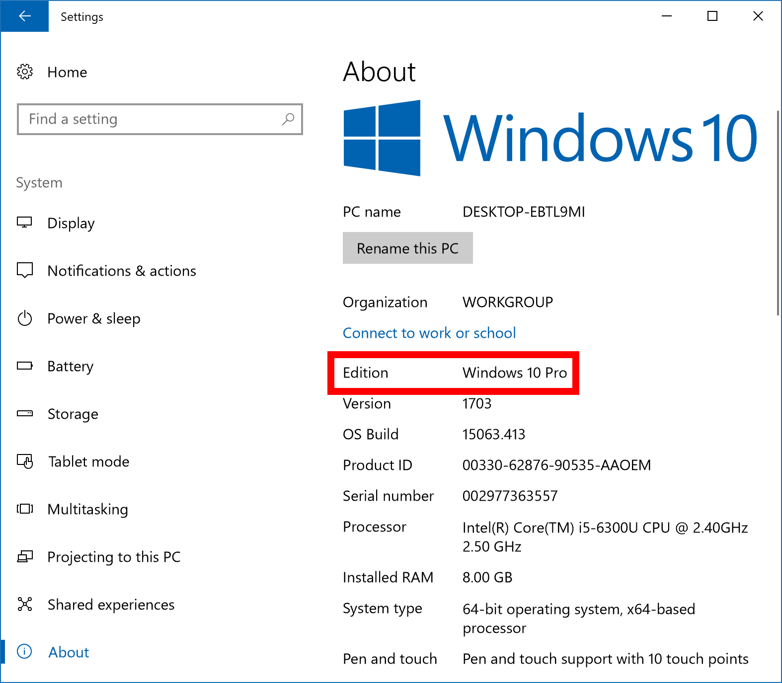 Where To Find Windows Version On Computer
