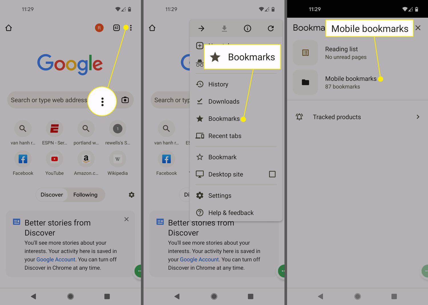 Where To See X Bookmarks