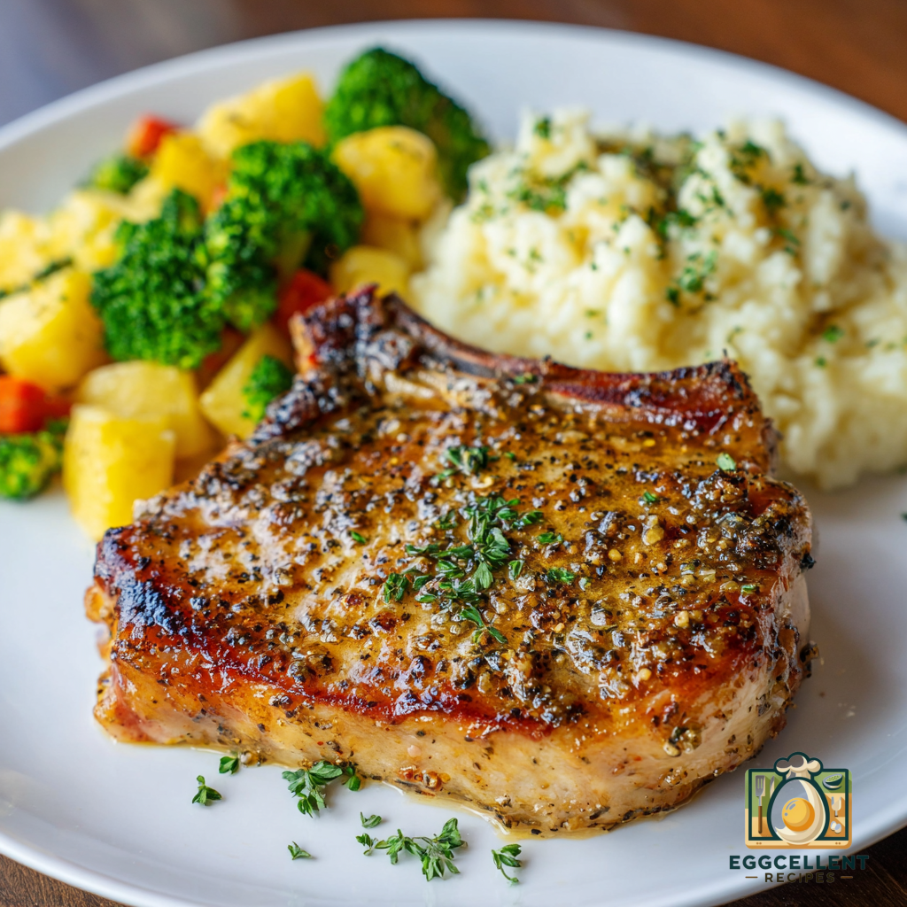 White String In Pork Chop