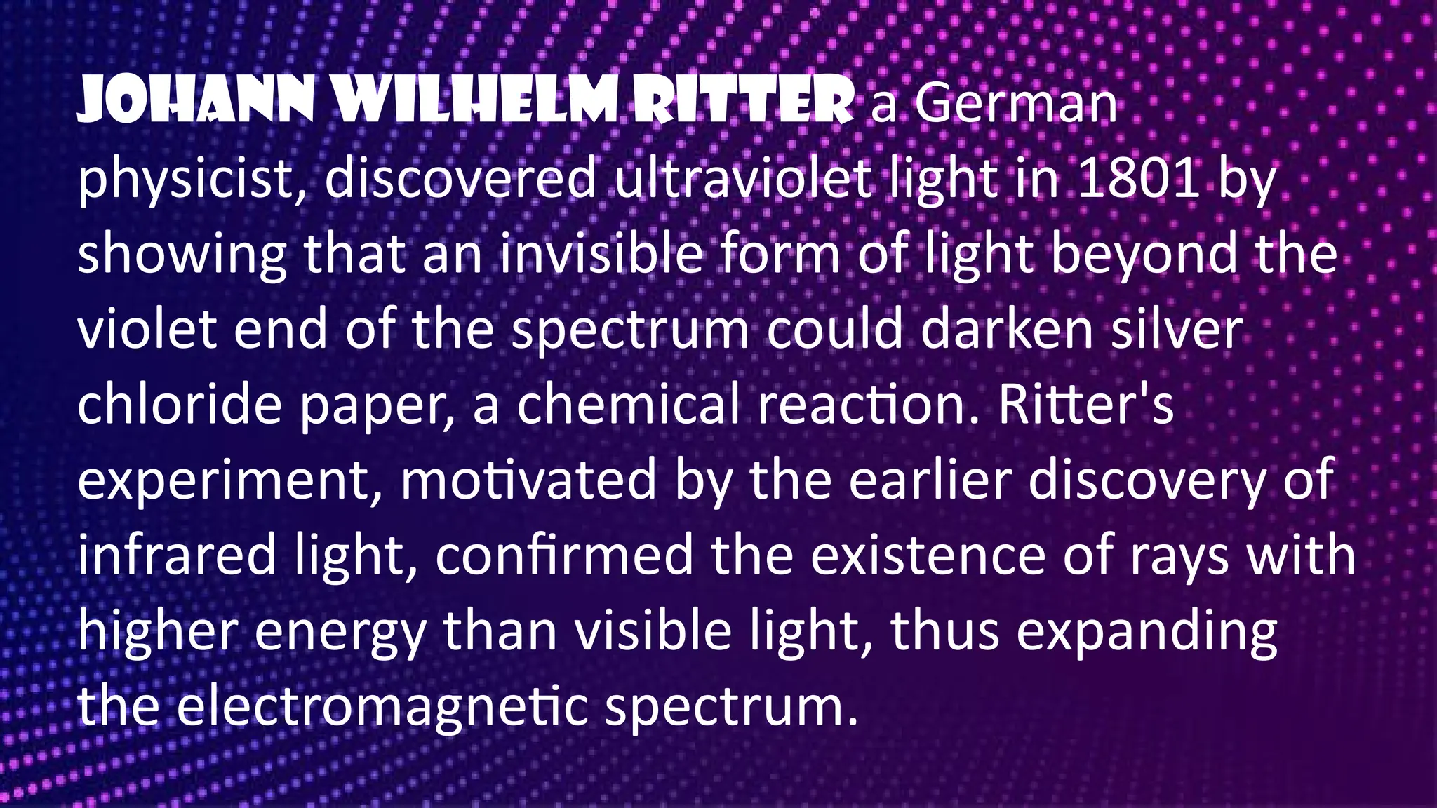 Who Discovered Uv Light