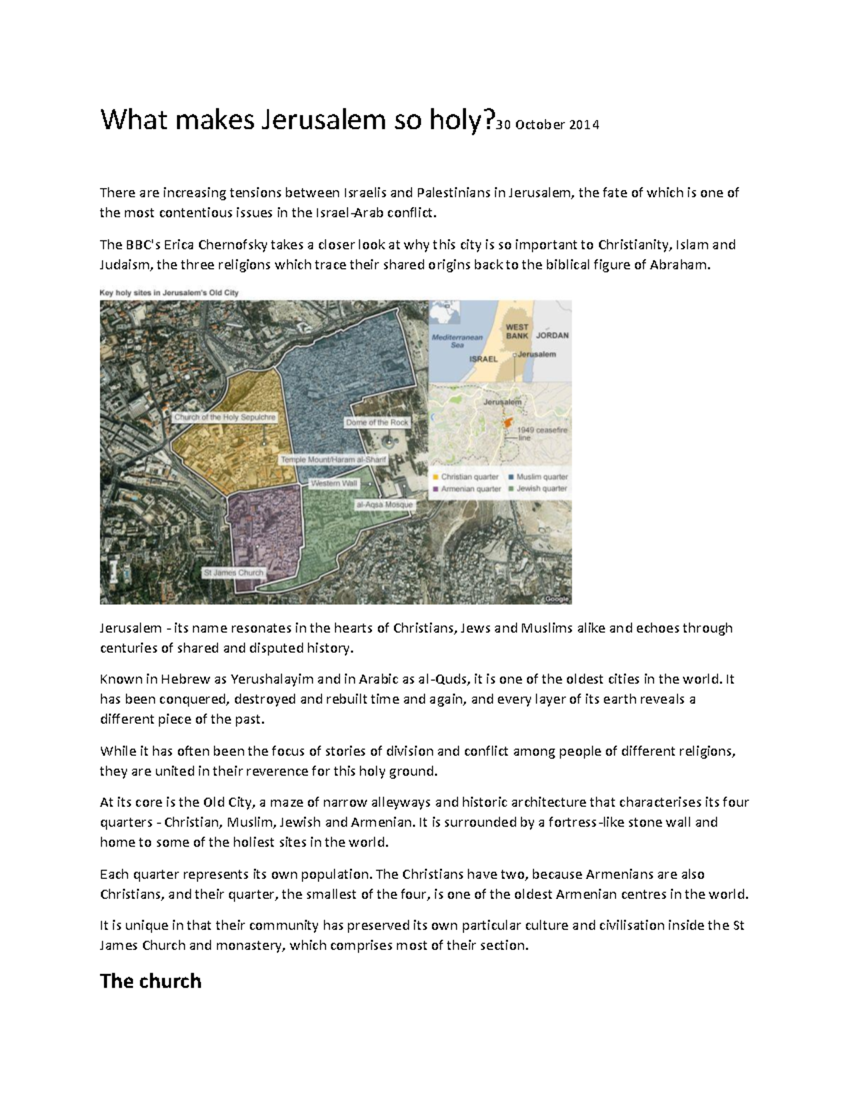 Why Is Jerusalem Important To Jews